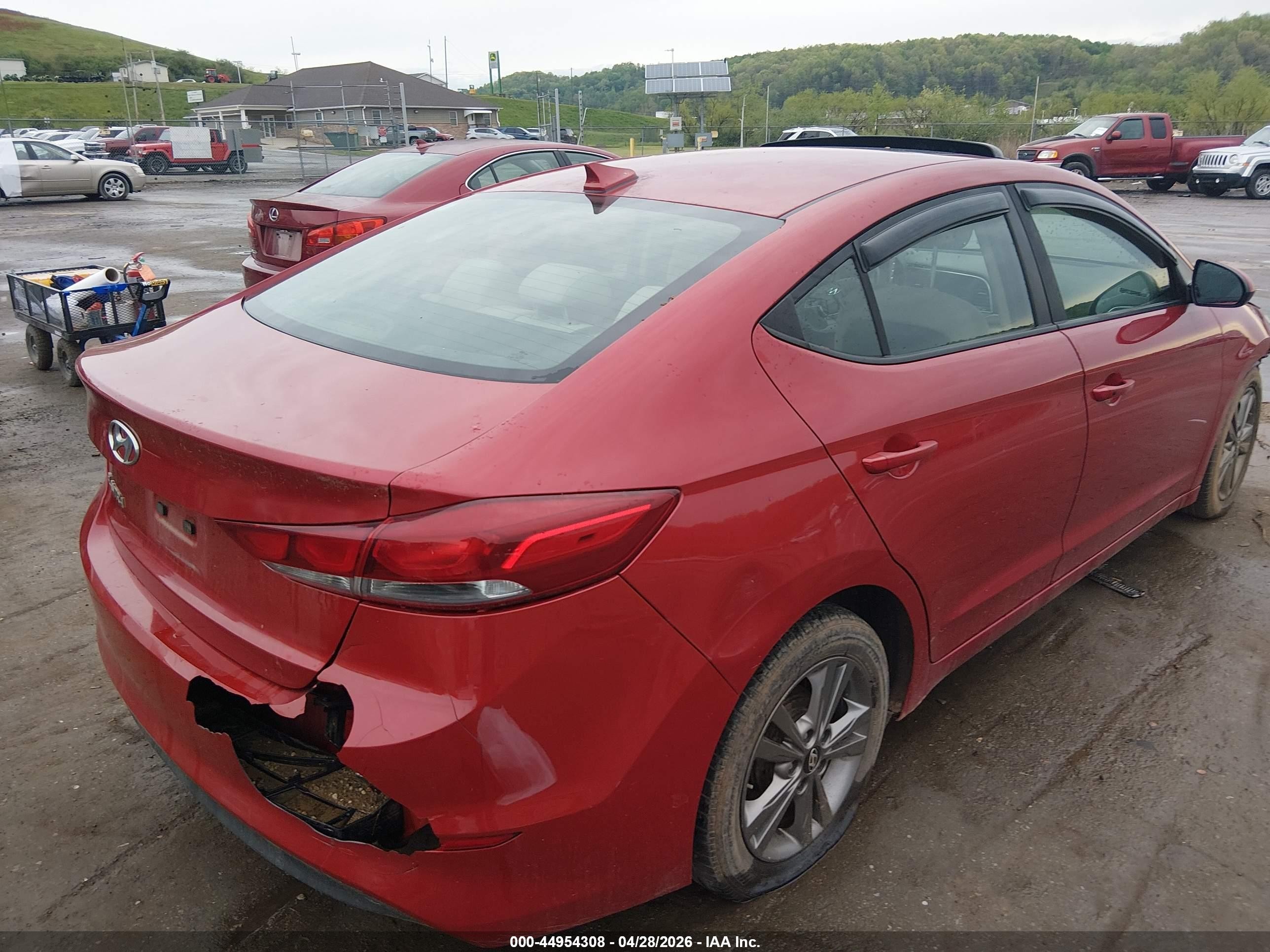 2017 Hyundai Elantra Value Edition Темно-бордовый vin: 5NPD84LF6HH162702