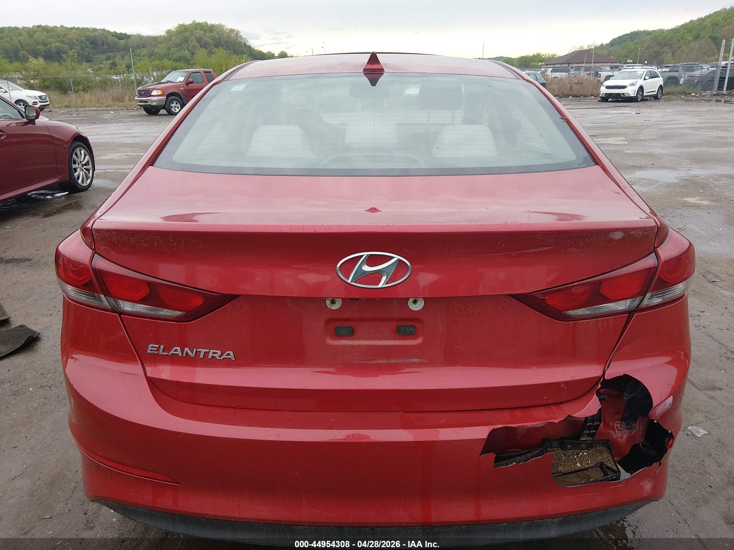 2017 Hyundai Elantra Value Edition Темно-бордовый vin: 5NPD84LF6HH162702
