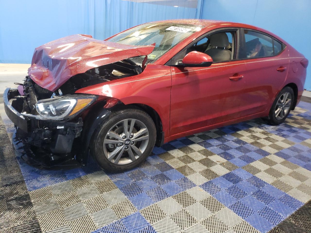 2018 Hyundai Elantra Sel Red vin: 5NPD84LF6JH235721 Damage: Left Head Lamp, Broken, Replacement Required