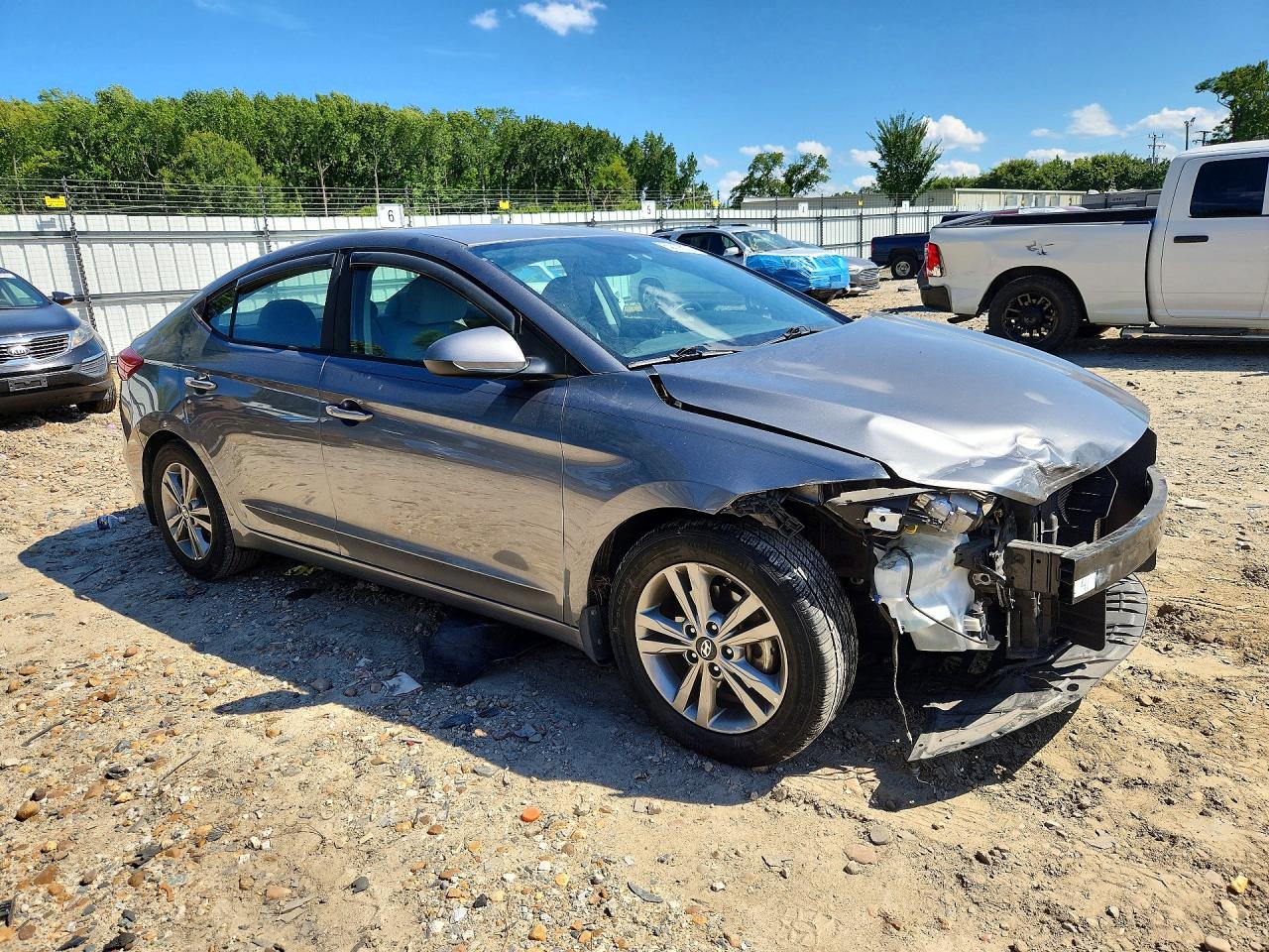 2018 Hyundai Elantra Value Edition Gray vin: 5NPD84LF6JH269612