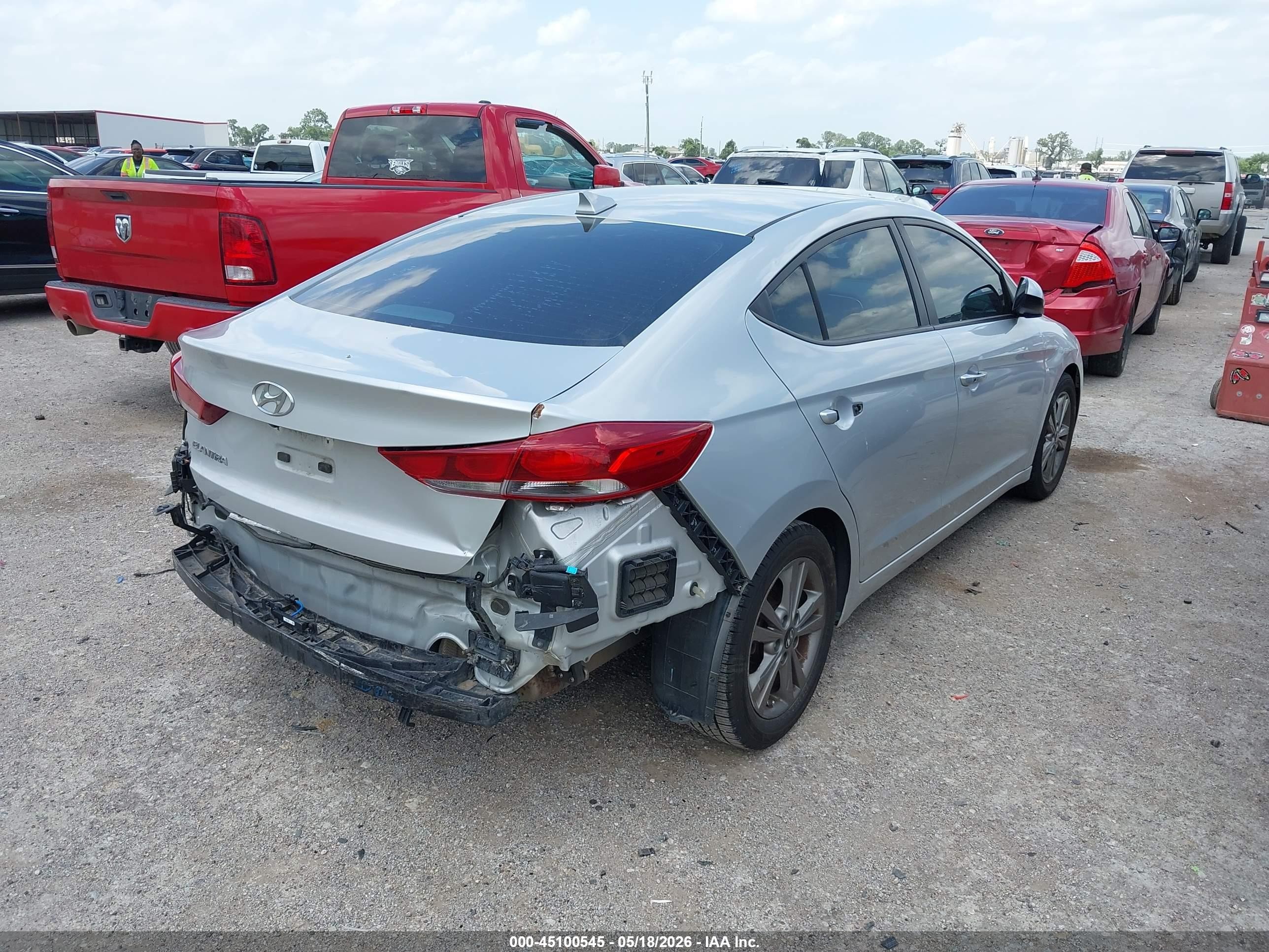 2018 Hyundai Elantra Value Edition Silver vin: 5NPD84LF6JH313365