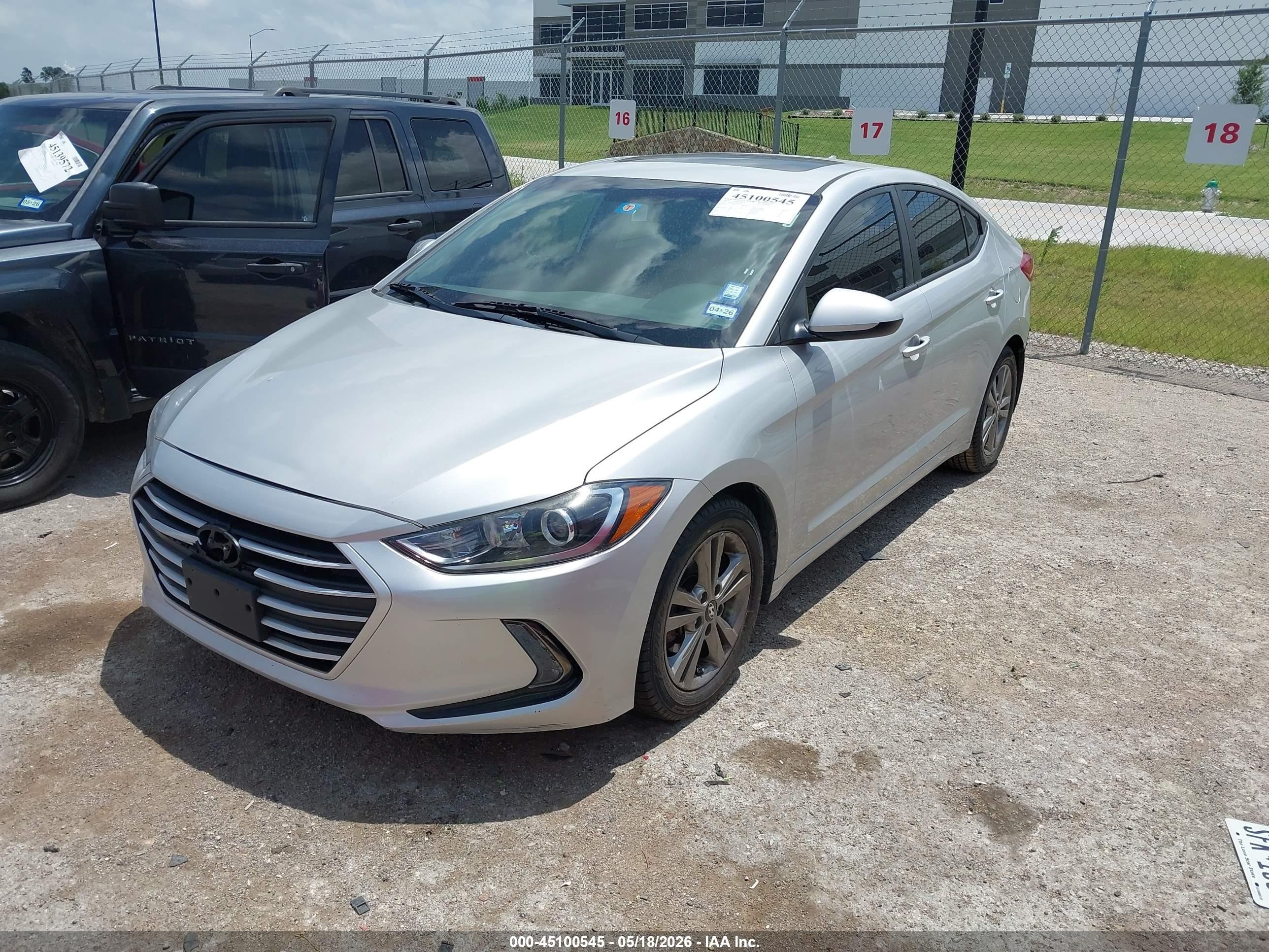 2018 Hyundai Elantra Value Edition Silver vin: 5NPD84LF6JH313365