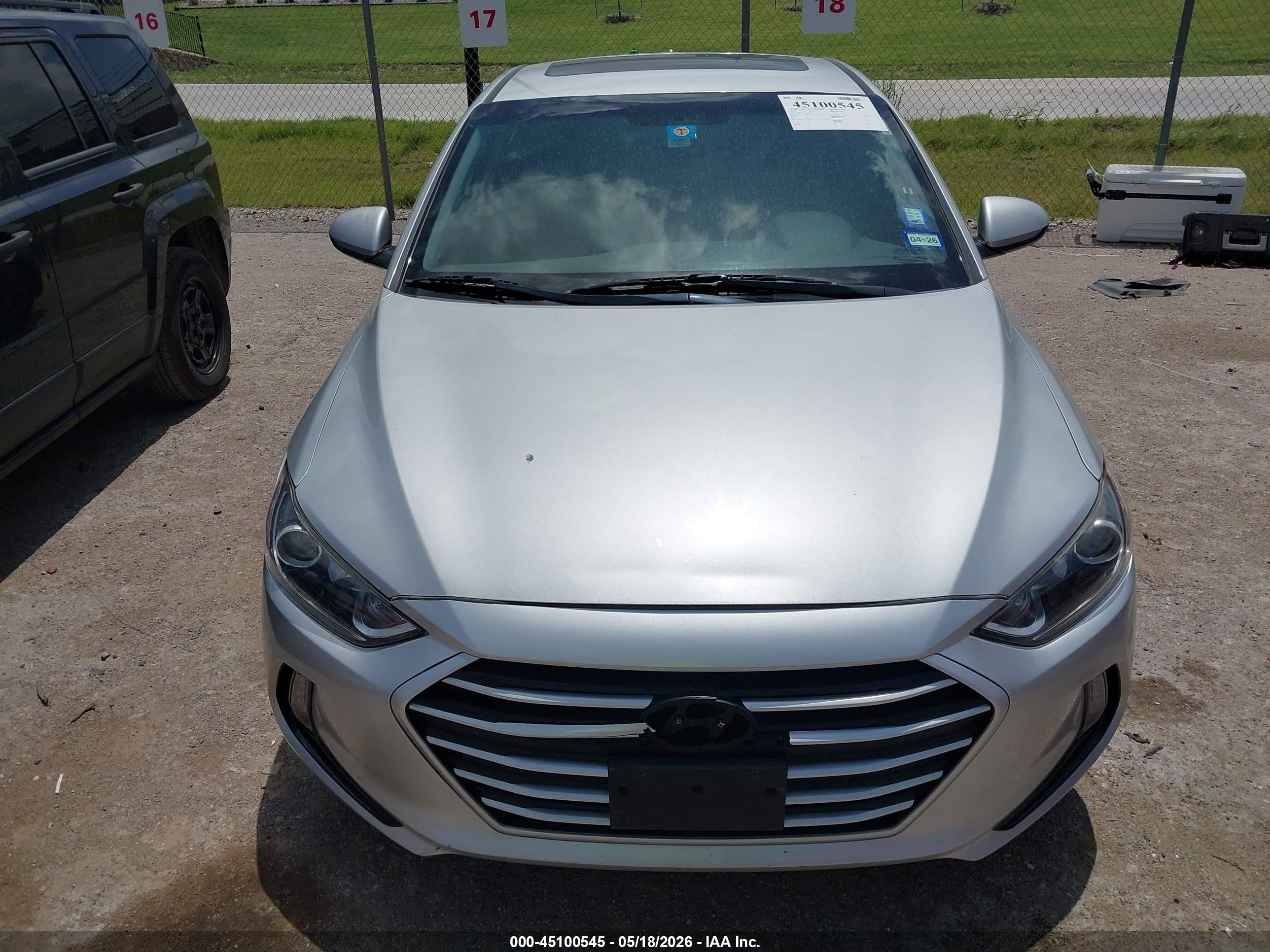 2018 Hyundai Elantra Value Edition Silver vin: 5NPD84LF6JH313365