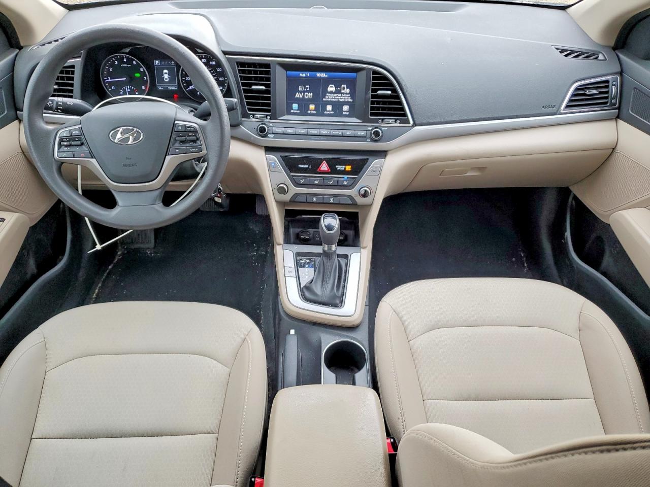 2018 Hyundai Elantra Sel Черный vin: 5NPD84LF6JH377891