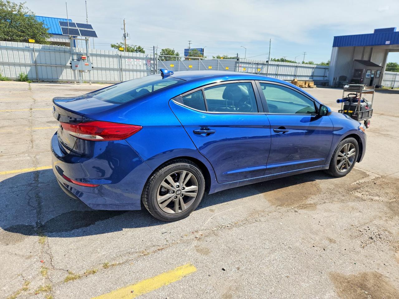 2018 Hyundai Elantra Value Edition Blue vin: 5NPD84LF6JH398496