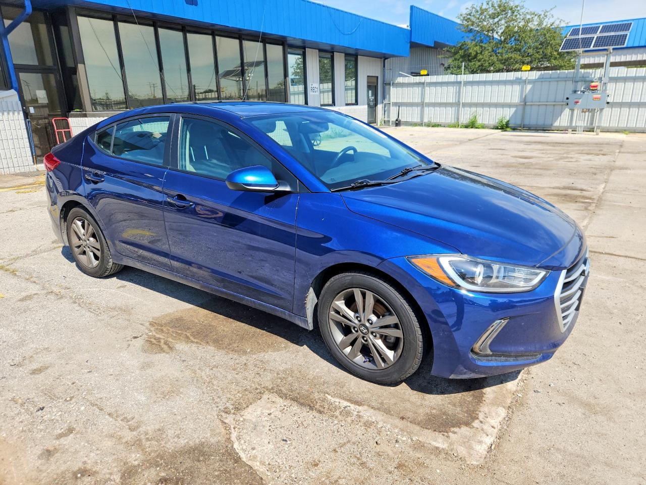 2018 Hyundai Elantra Value Edition Blue vin: 5NPD84LF6JH398496