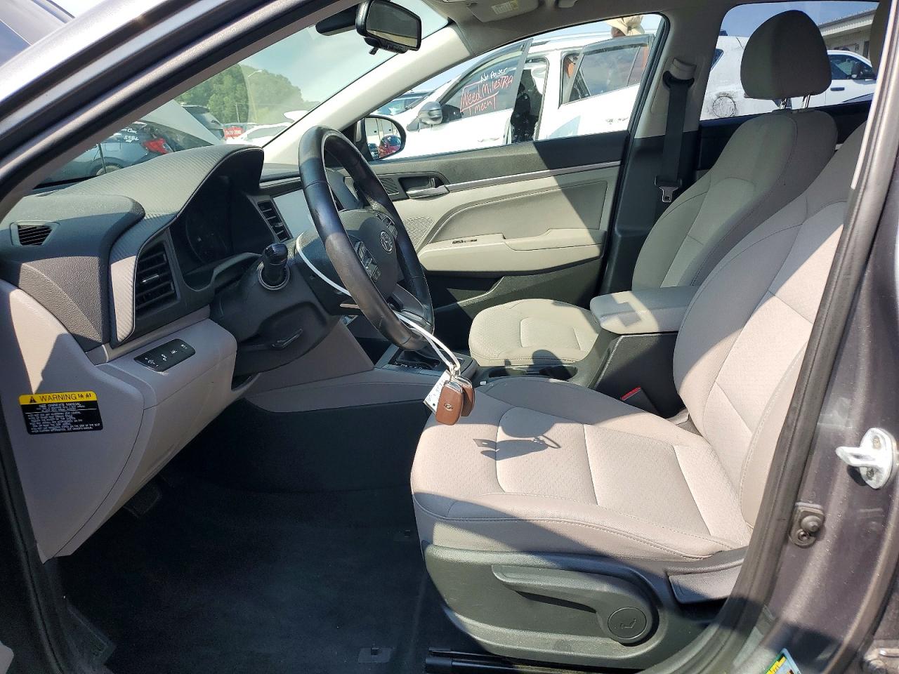 2019 Hyundai Elantra Value Edition Gray vin: 5NPD84LF6KH416058