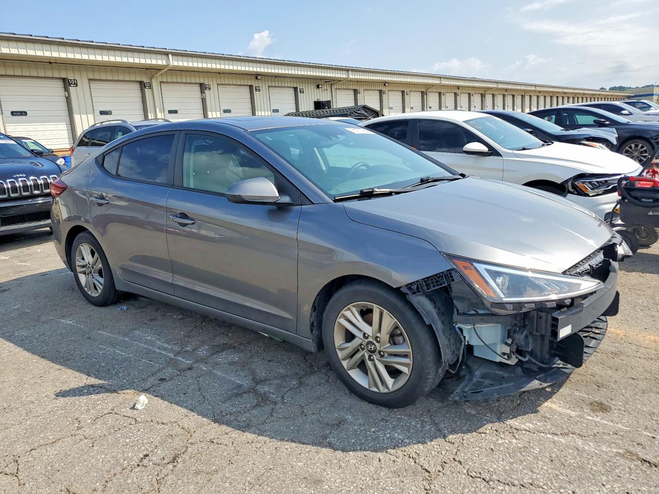 2019 Hyundai Elantra Value Edition Gray vin: 5NPD84LF6KH416058