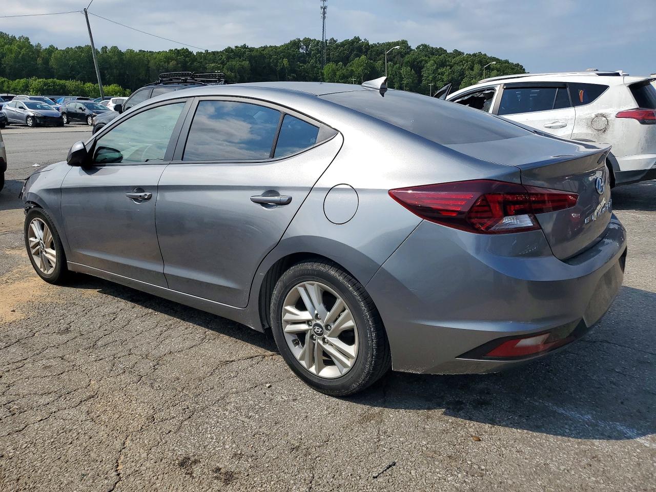 2019 Hyundai Elantra Value Edition Gray vin: 5NPD84LF6KH416058