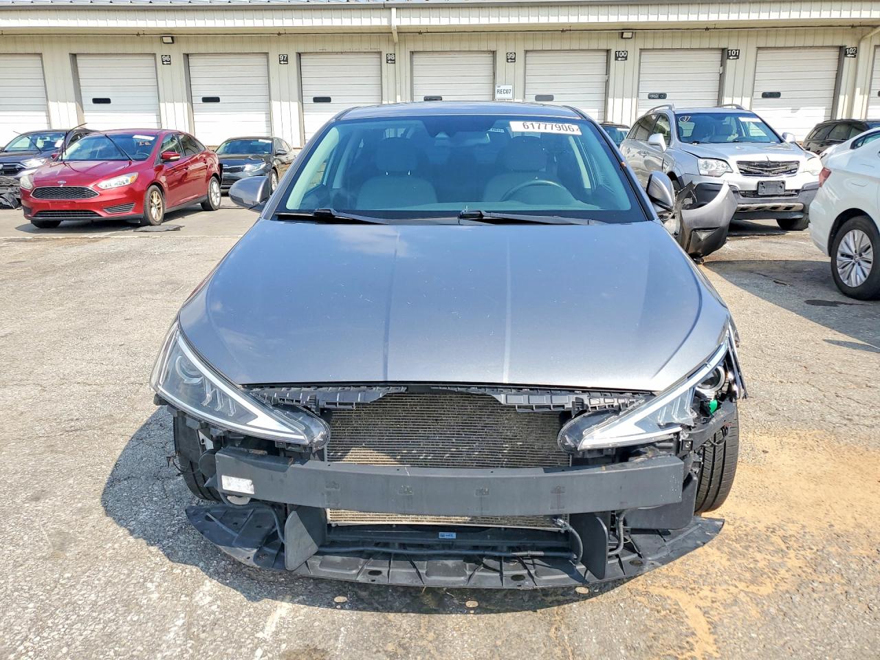 2019 Hyundai Elantra Value Edition Gray vin: 5NPD84LF6KH416058