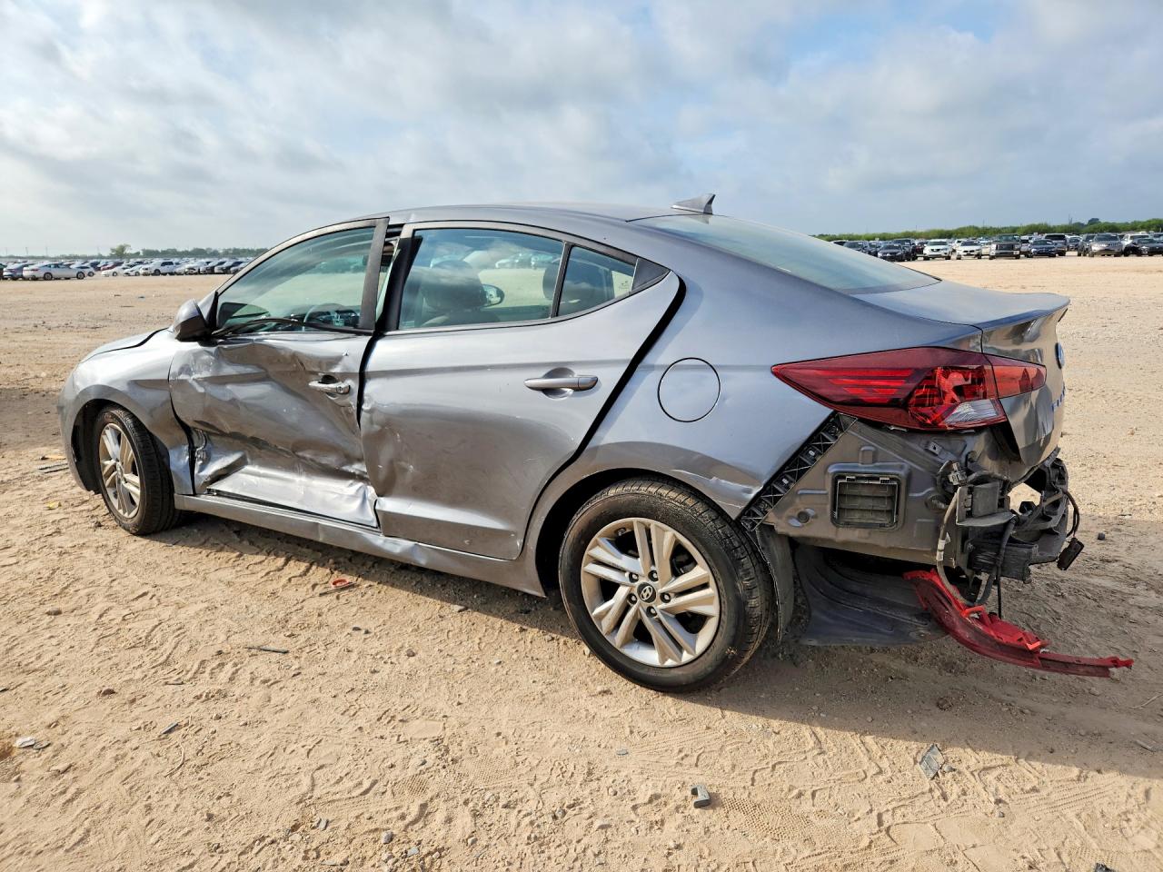 2019 Hyundai Elantra Sel Gray vin: 5NPD84LF6KH468256