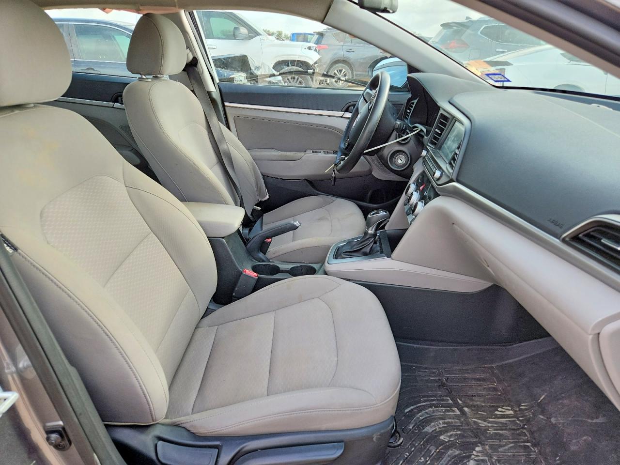 2019 Hyundai Elantra Sel Gray vin: 5NPD84LF6KH468256