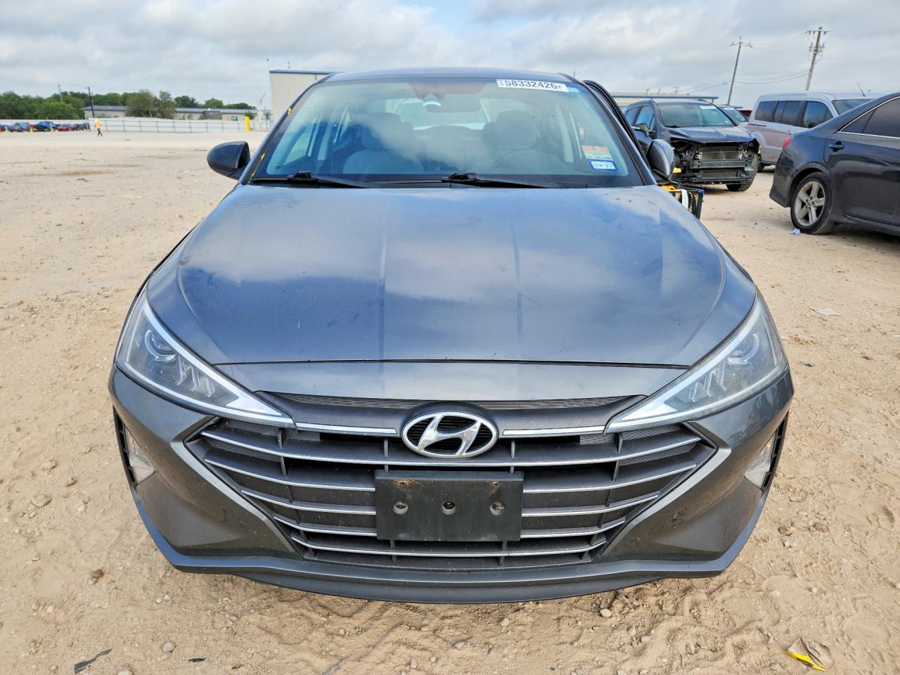 2019 Hyundai Elantra Sel Gray vin: 5NPD84LF6KH468256