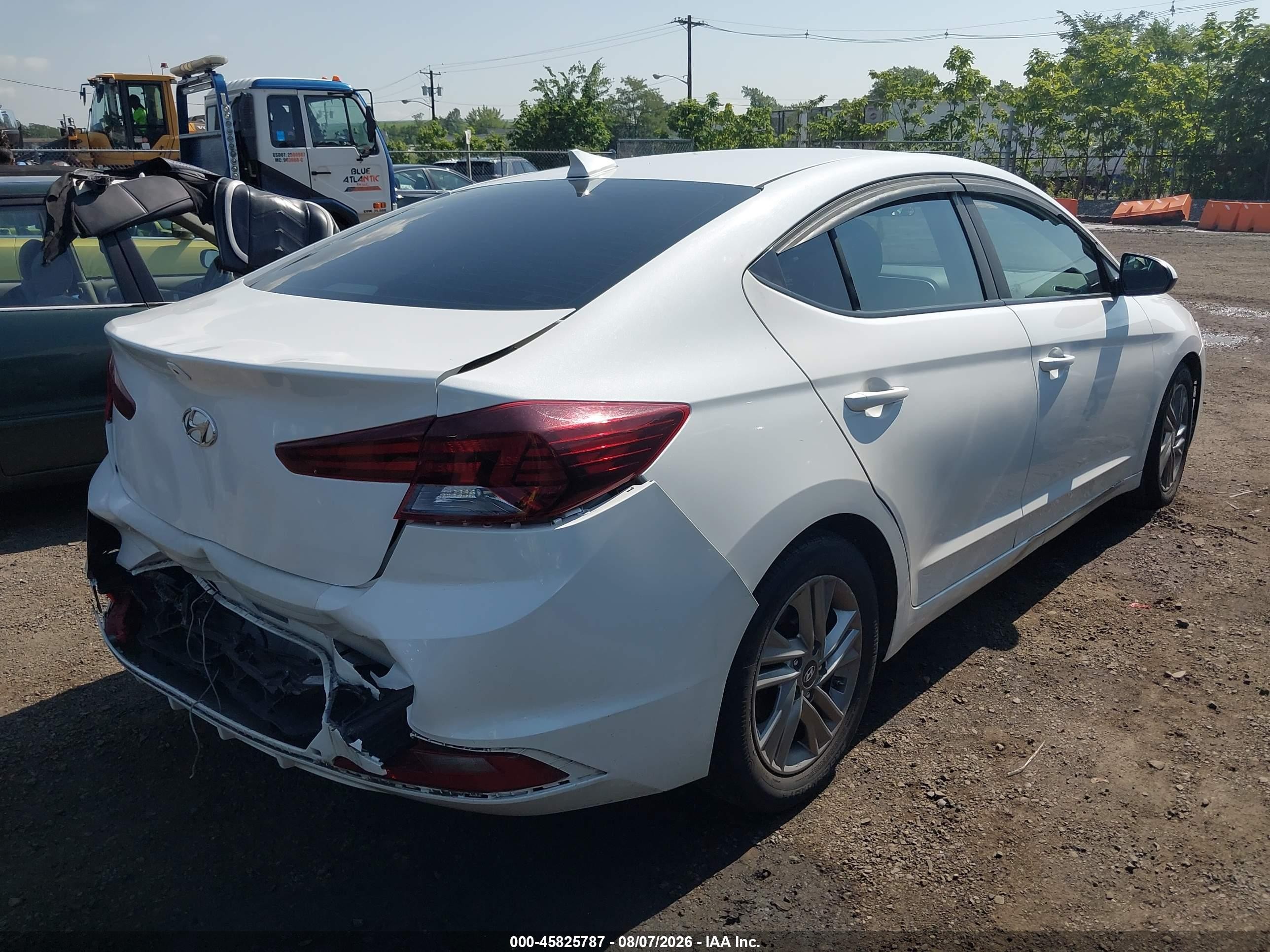 2020 Hyundai Elantra Sel White vin: 5NPD84LF6LH533222