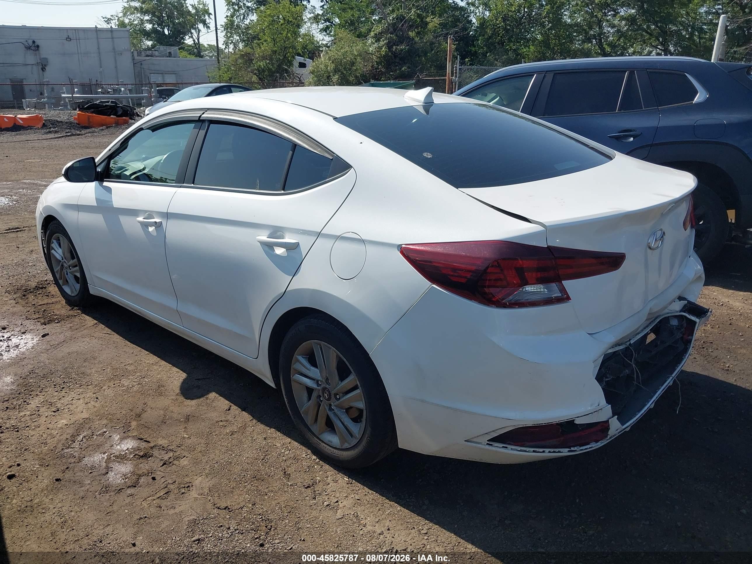 2020 Hyundai Elantra Sel White vin: 5NPD84LF6LH533222