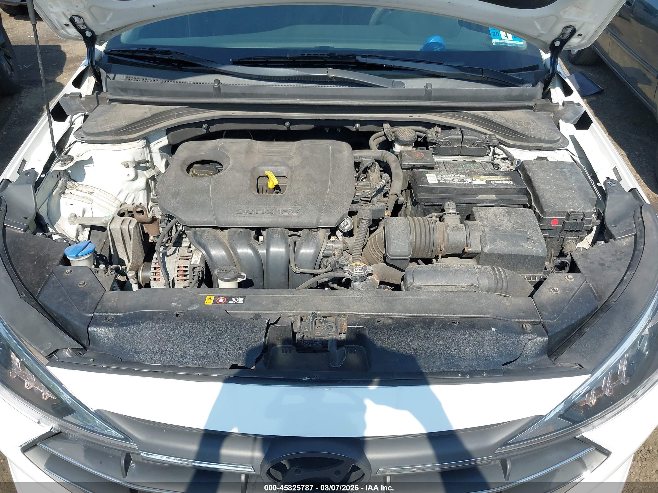 2020 Hyundai Elantra Sel White vin: 5NPD84LF6LH533222