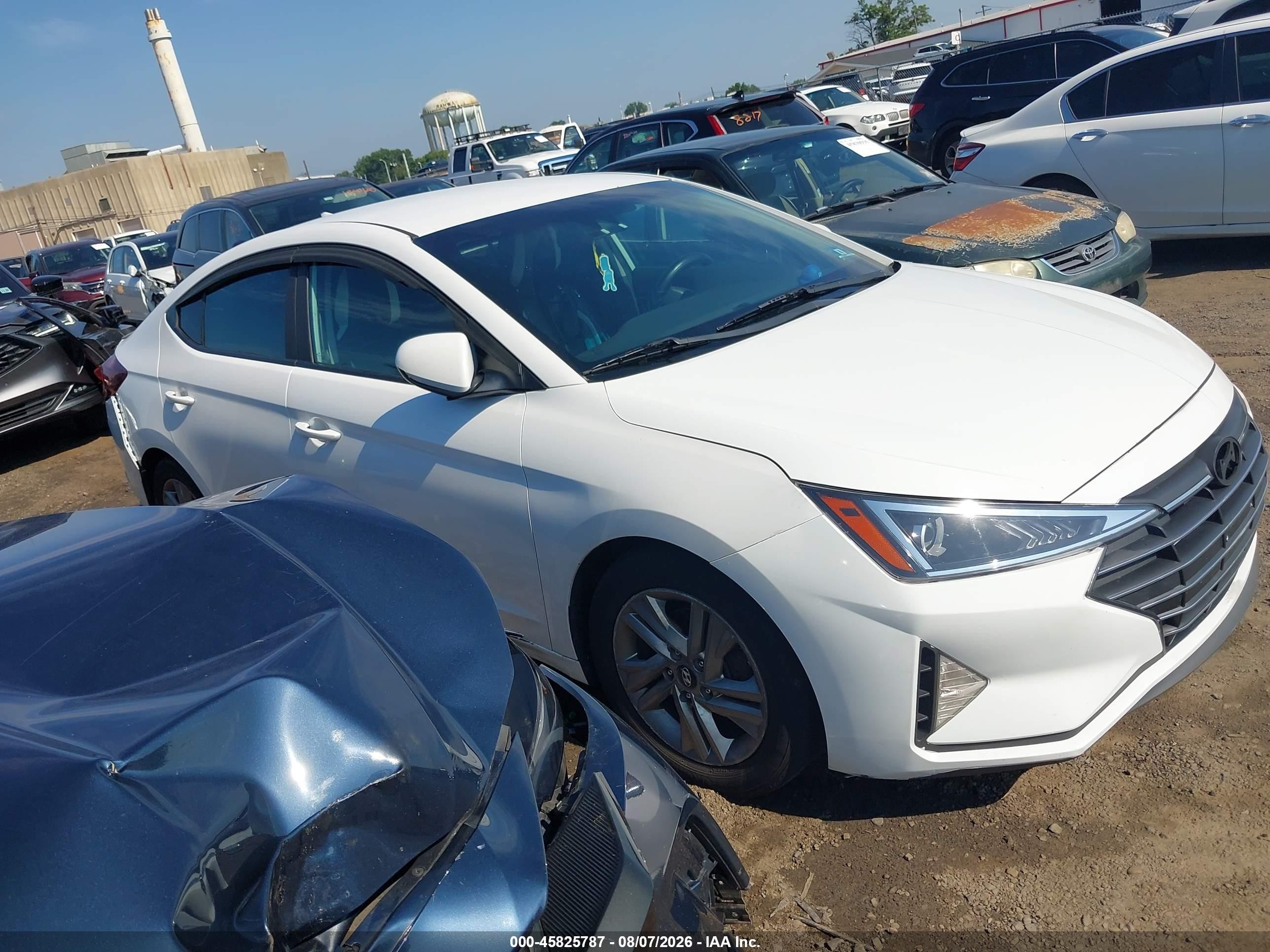 2020 Hyundai Elantra Sel White vin: 5NPD84LF6LH533222