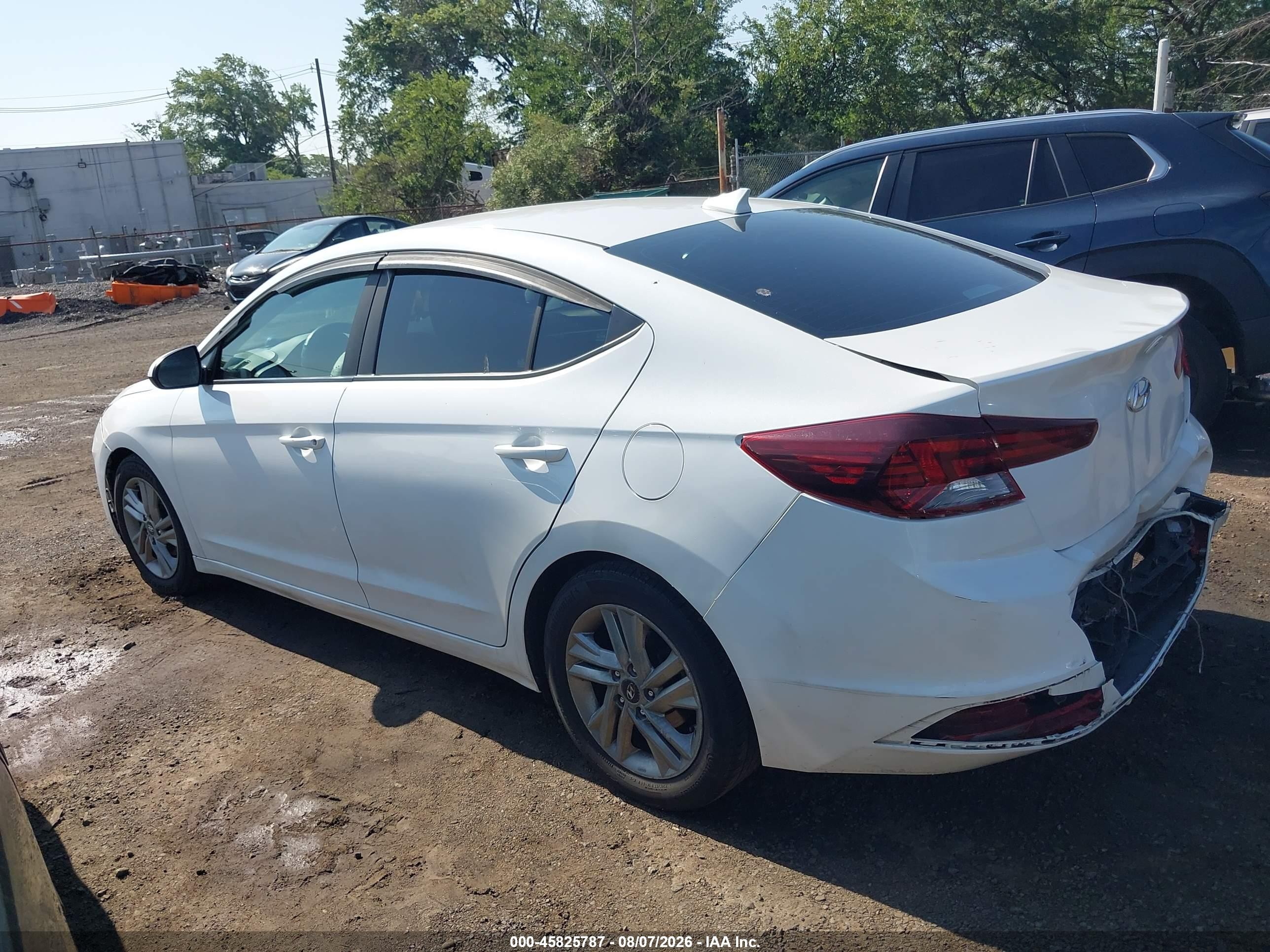 2020 Hyundai Elantra Sel White vin: 5NPD84LF6LH533222
