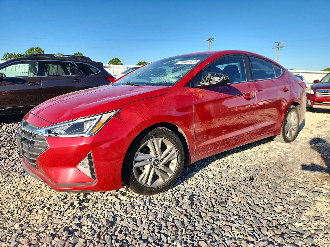 2020 Hyundai Elantra Sel Red vin: 5NPD84LF6LH536637