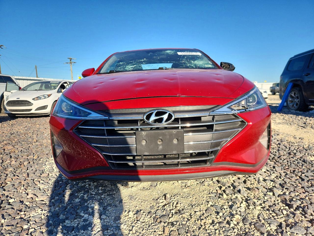 2020 Hyundai Elantra Sel Red vin: 5NPD84LF6LH536637