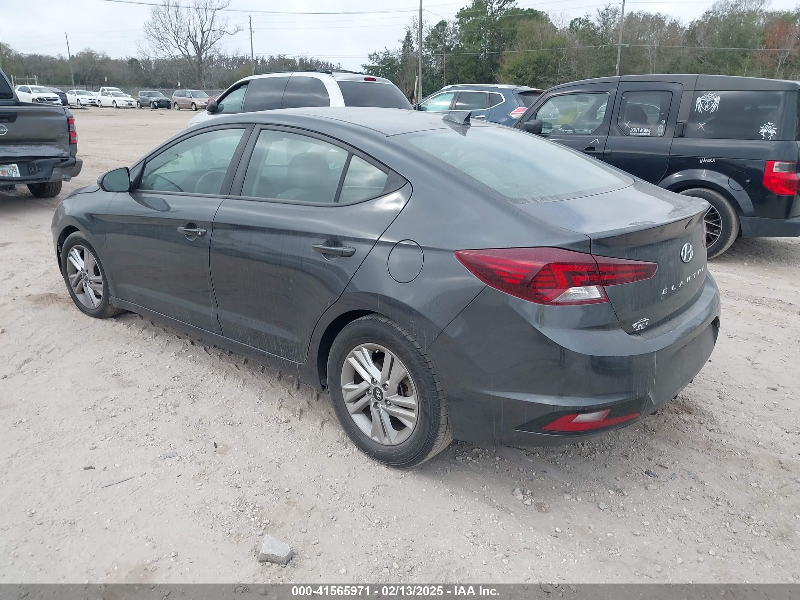 2020 Hyundai Elantra Sel Gray vin: 5NPD84LF6LH555883