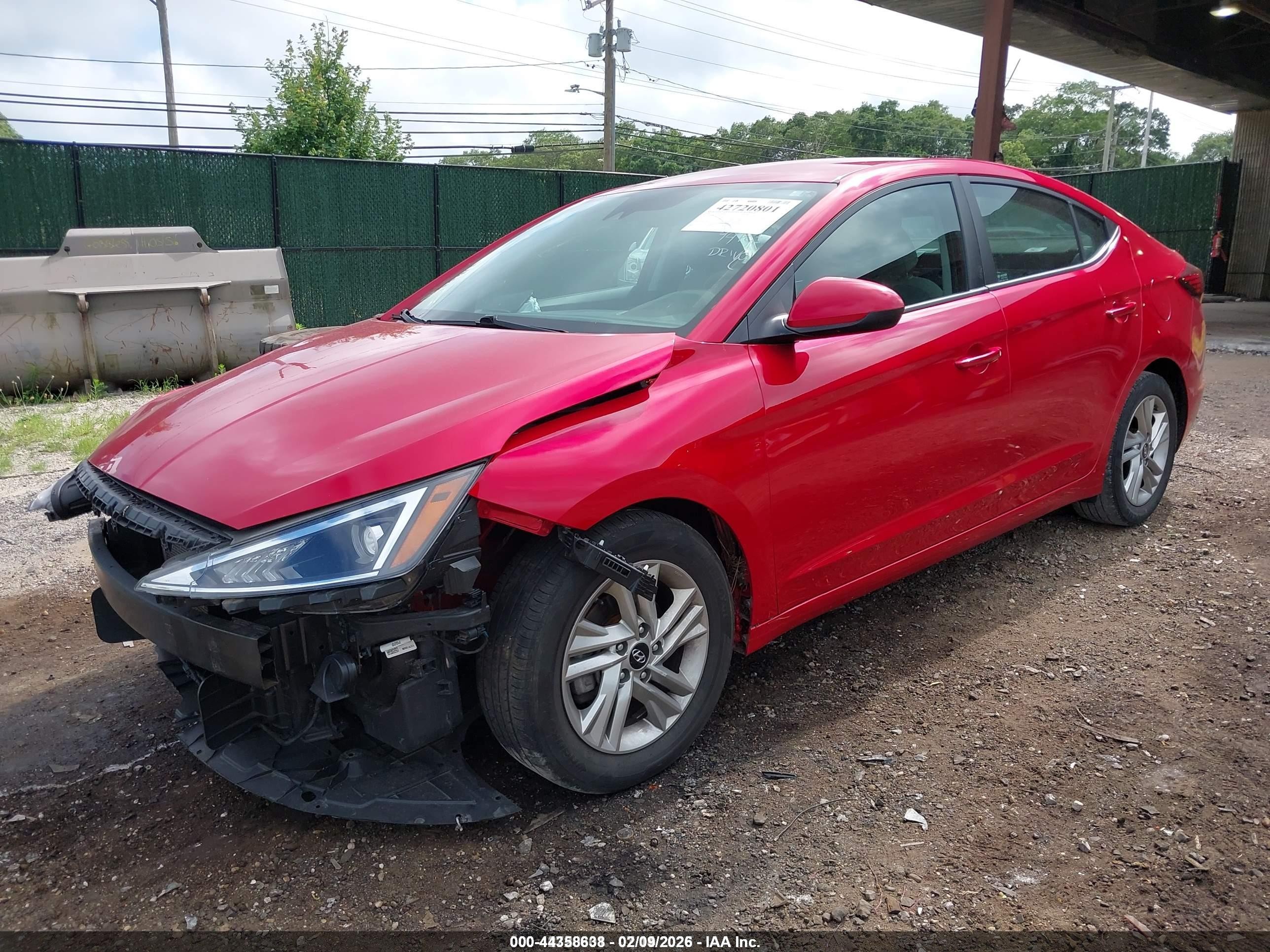 2020 Hyundai Elantra Sel Red vin: 5NPD84LF6LH568777