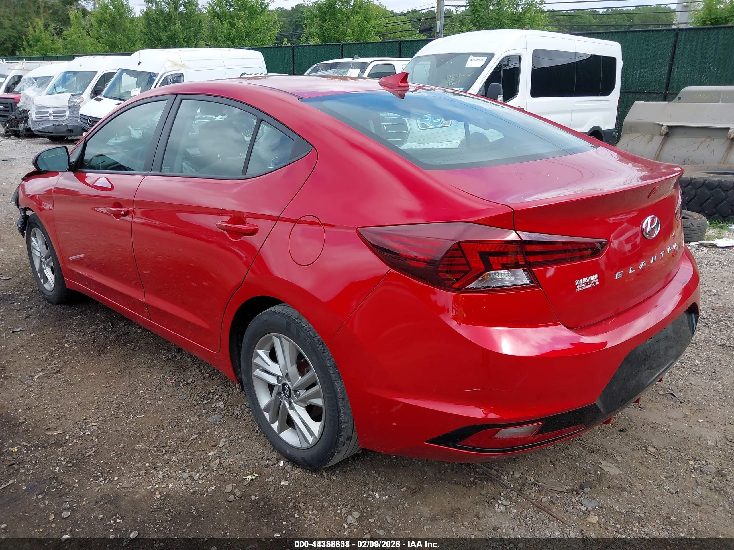 2020 Hyundai Elantra Sel Red vin: 5NPD84LF6LH568777