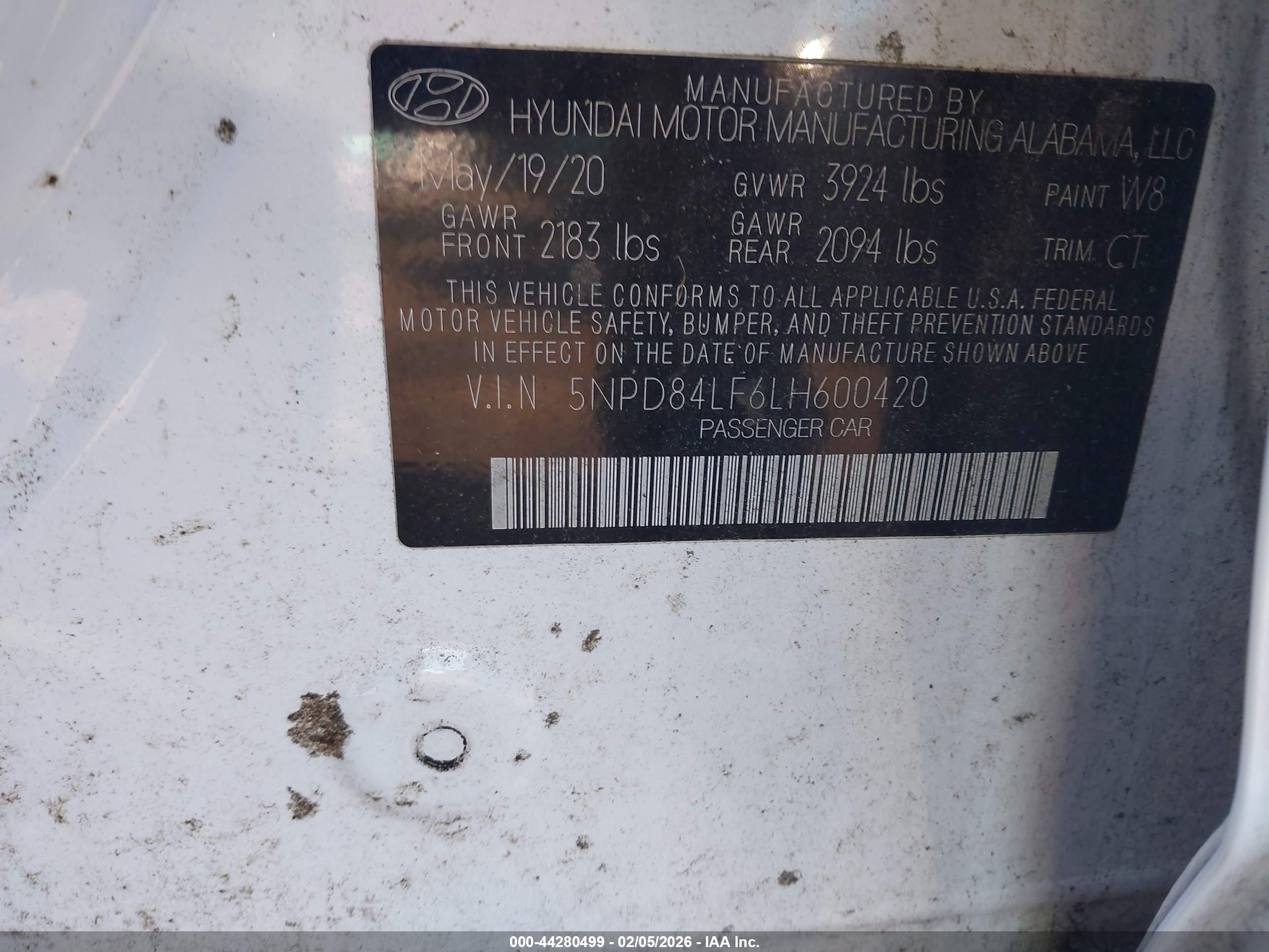 2020 Hyundai Elantra Value Edition White vin: 5NPD84LF6LH600420