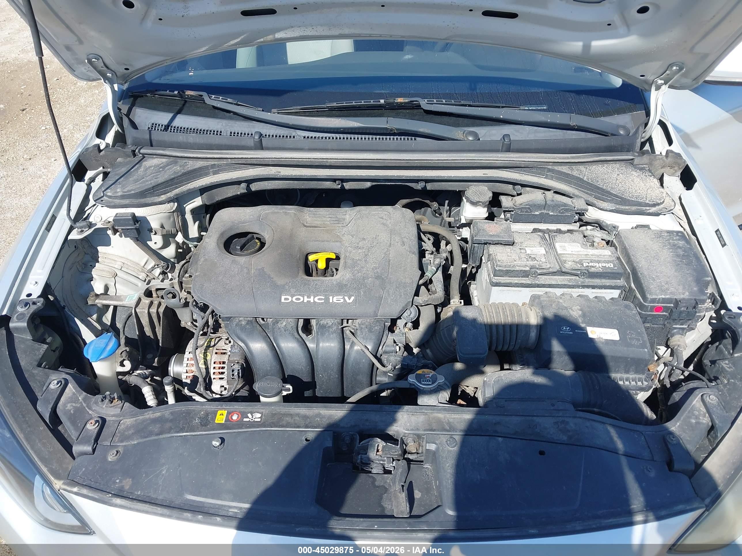 2017 Hyundai Elantra Se Silver vin: 5NPD84LF7HH116280