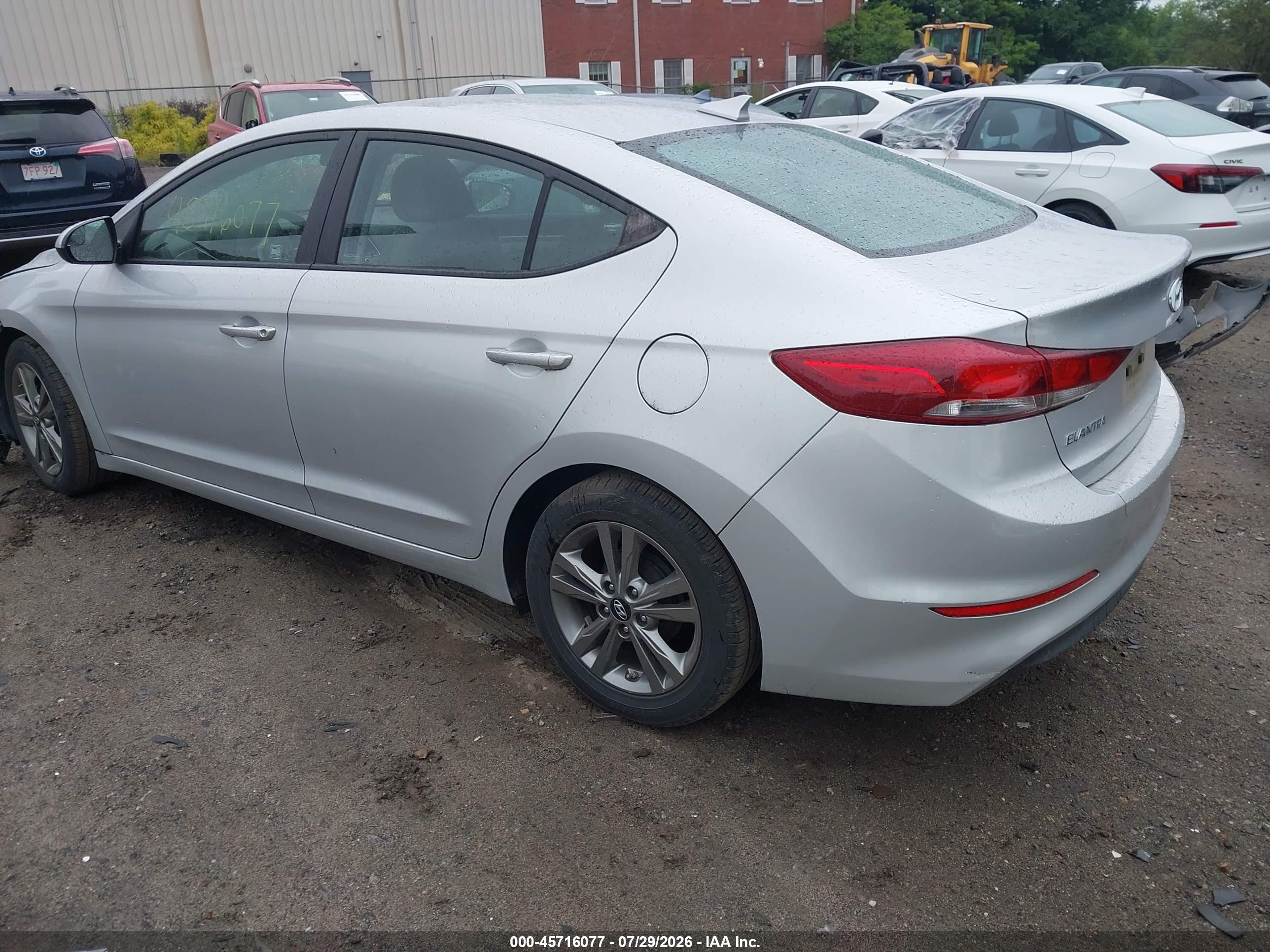 2017 Hyundai Elantra Se White vin: 5NPD84LF7HH186524