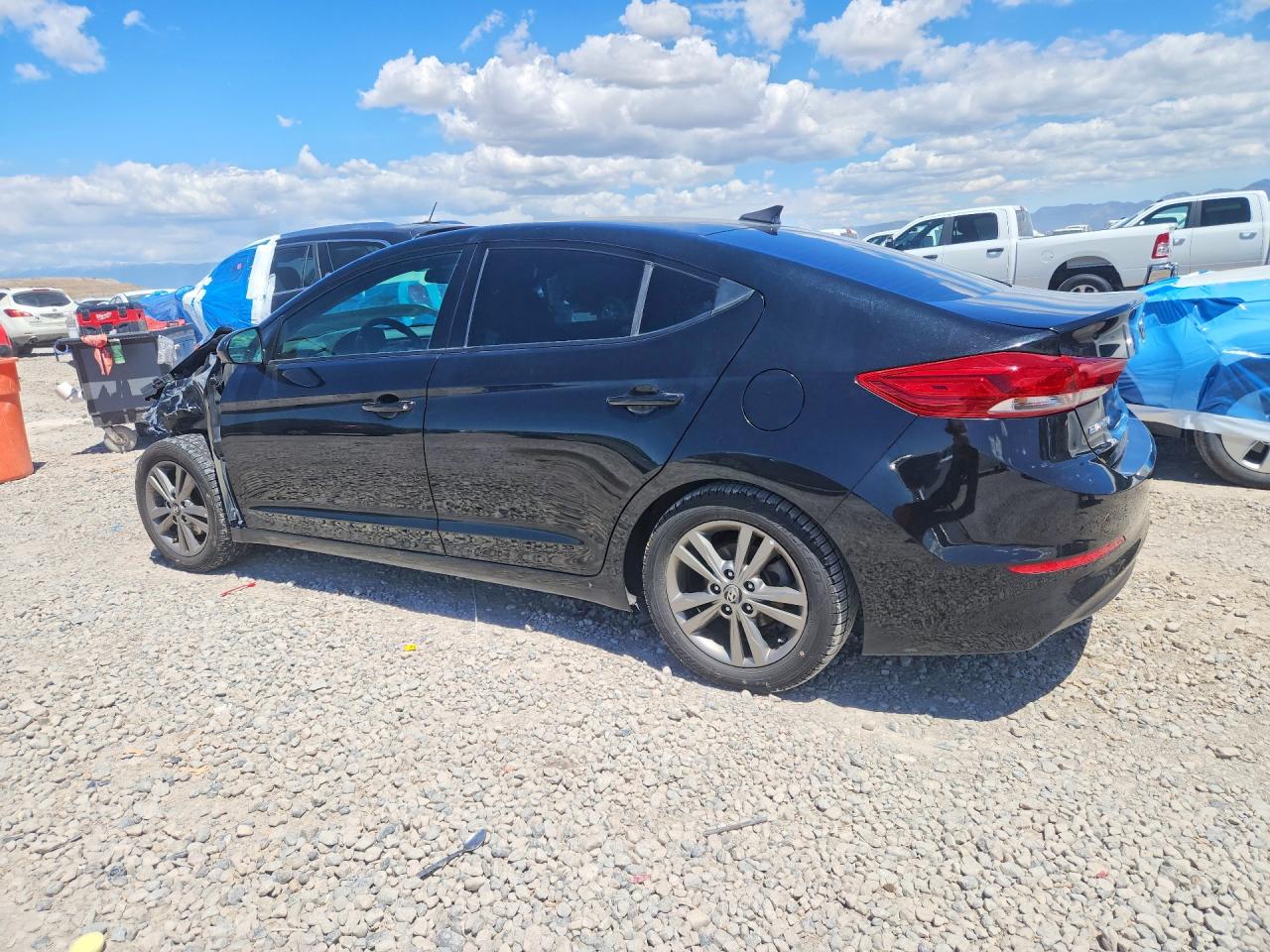 2018 Hyundai Elantra Sel Черный vin: 5NPD84LF7JH269117