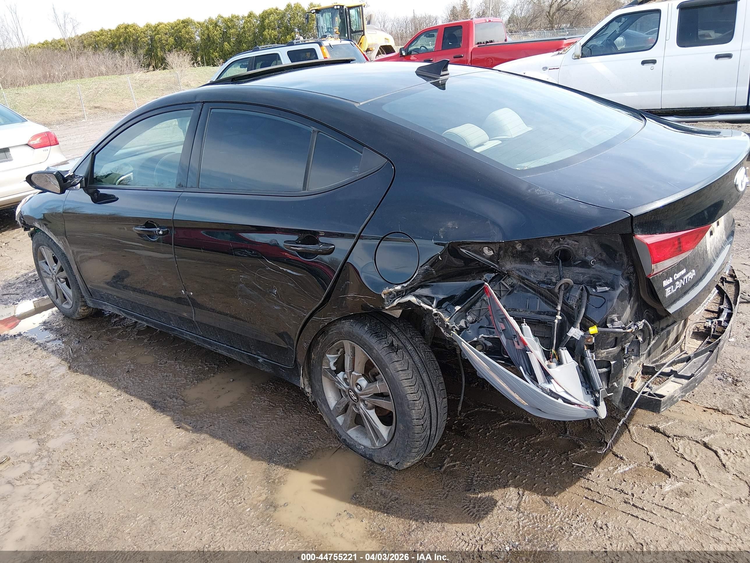 2018 Hyundai Elantra Value Edition Black vin: 5NPD84LF7JH271322