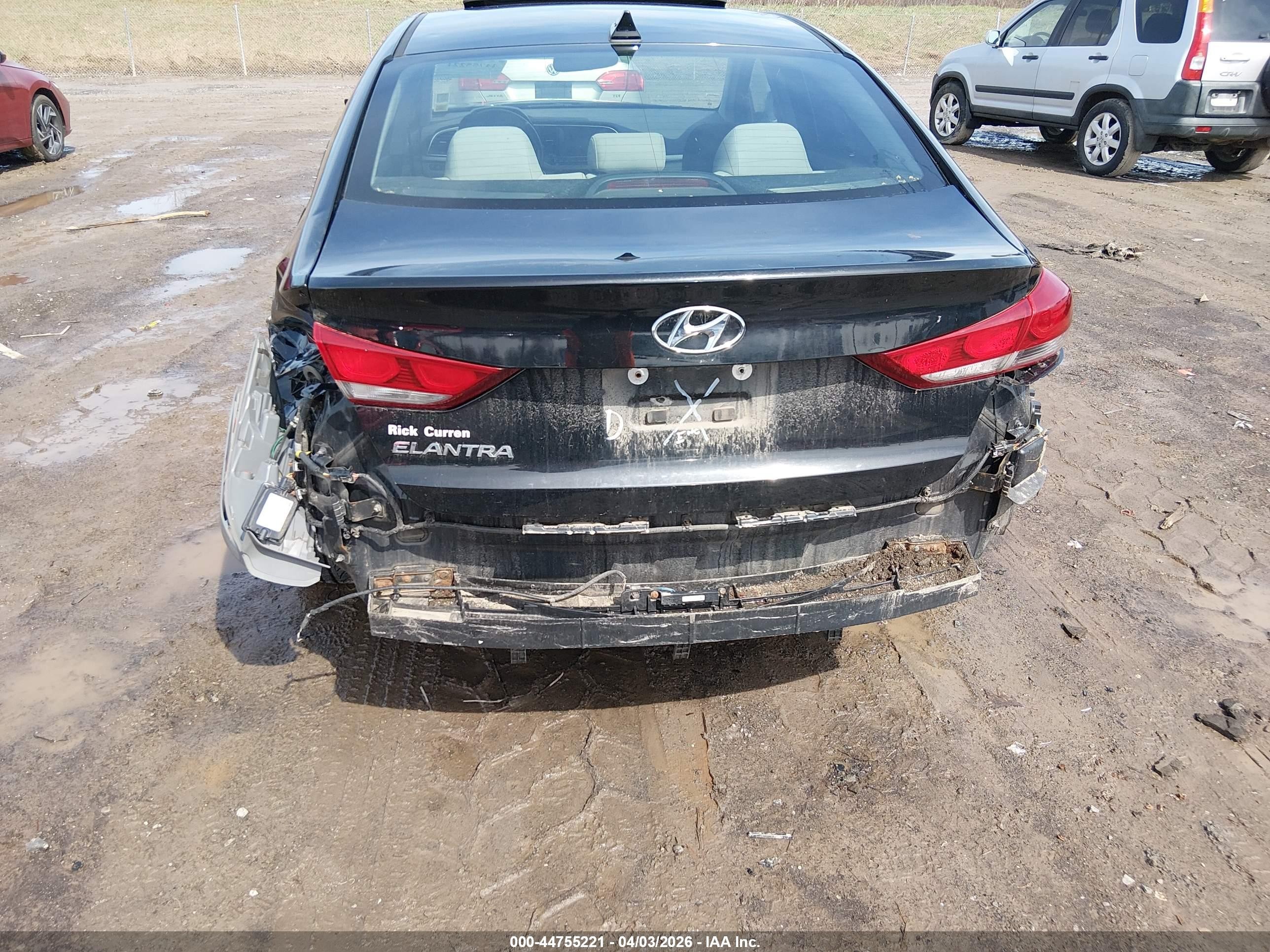 2018 Hyundai Elantra Value Edition Black vin: 5NPD84LF7JH271322