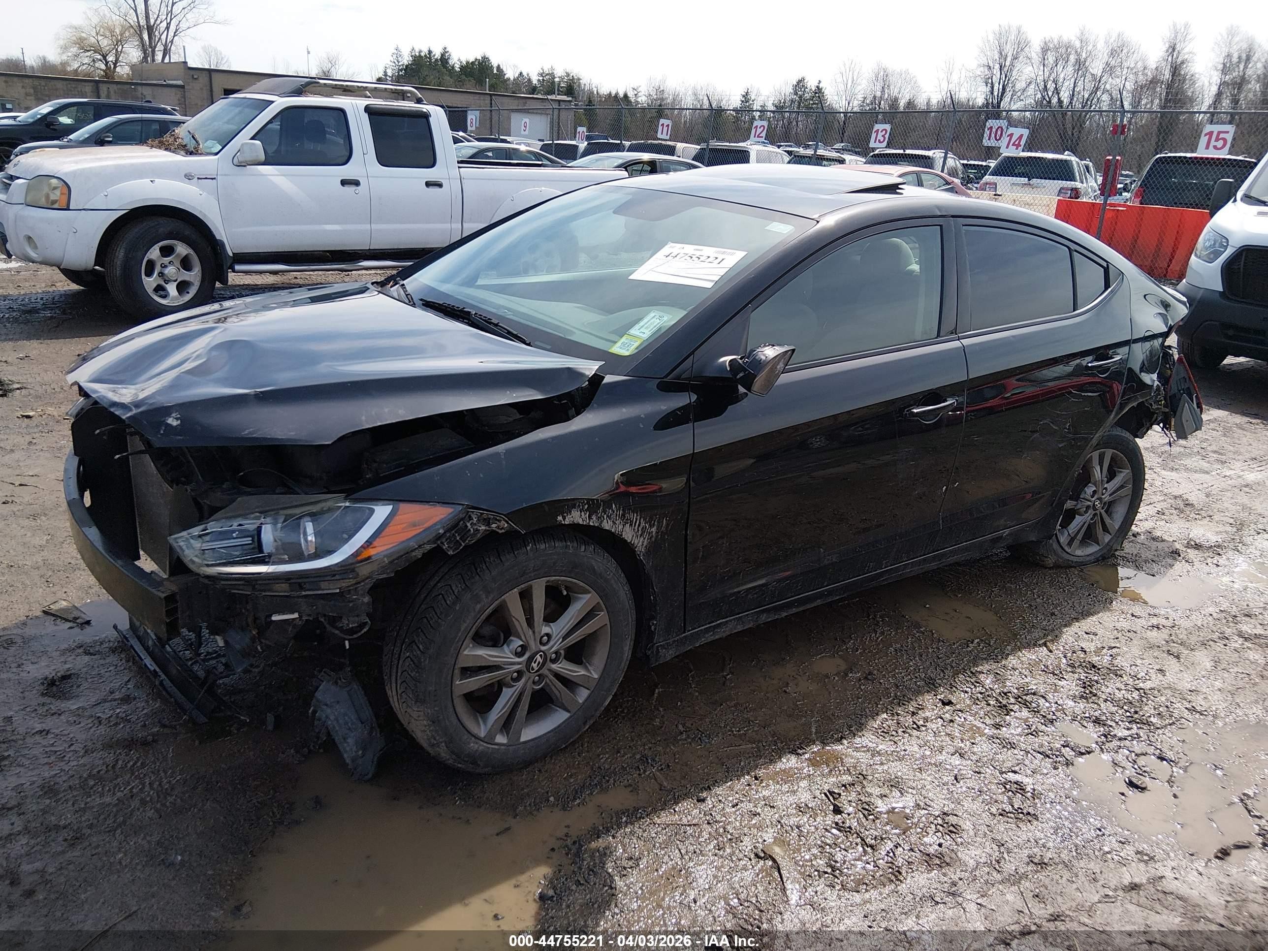 2018 Hyundai Elantra Value Edition Black vin: 5NPD84LF7JH271322