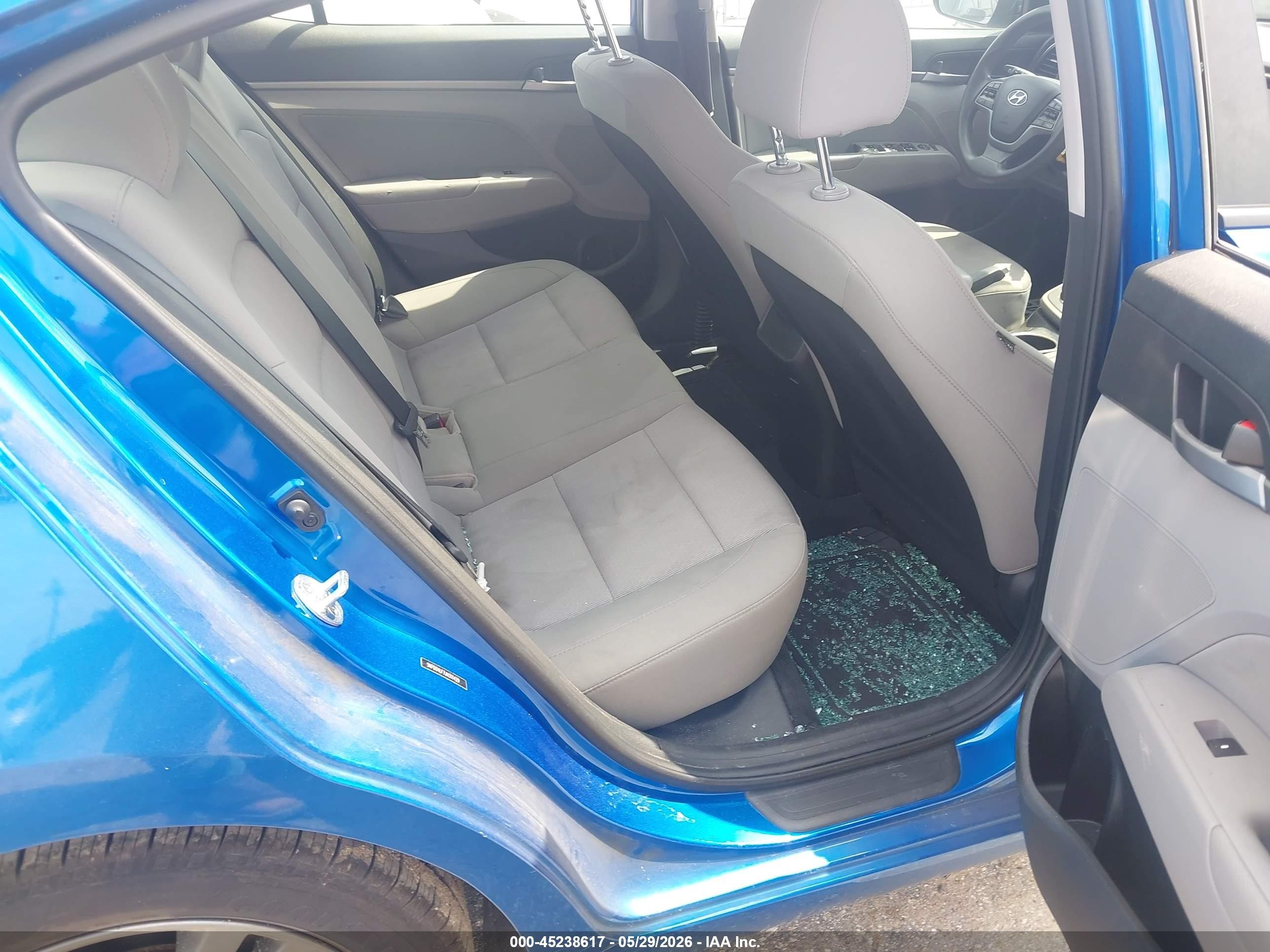 2018 Hyundai Elantra Sel Blue vin: 5NPD84LF7JH311429