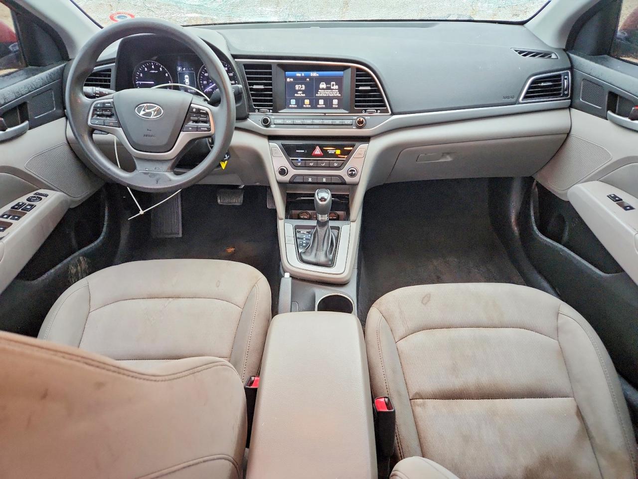 2018 Hyundai Elantra Sel Red vin: 5NPD84LF7JH339425
