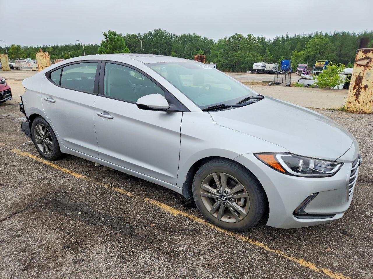 2018 Hyundai Elantra Value Edition Silver vin: 5NPD84LF7JH357259