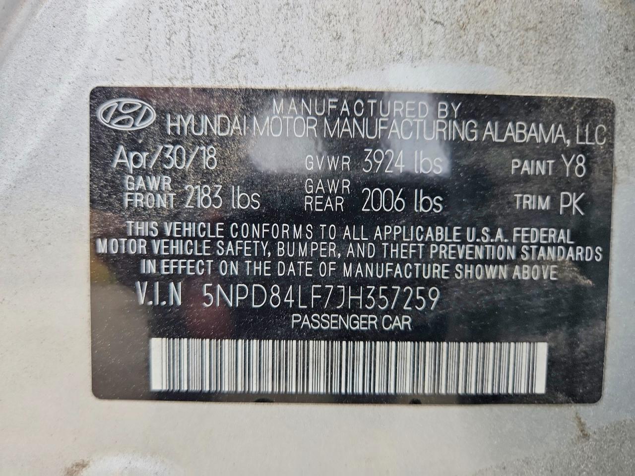 2018 Hyundai Elantra Value Edition Silver vin: 5NPD84LF7JH357259