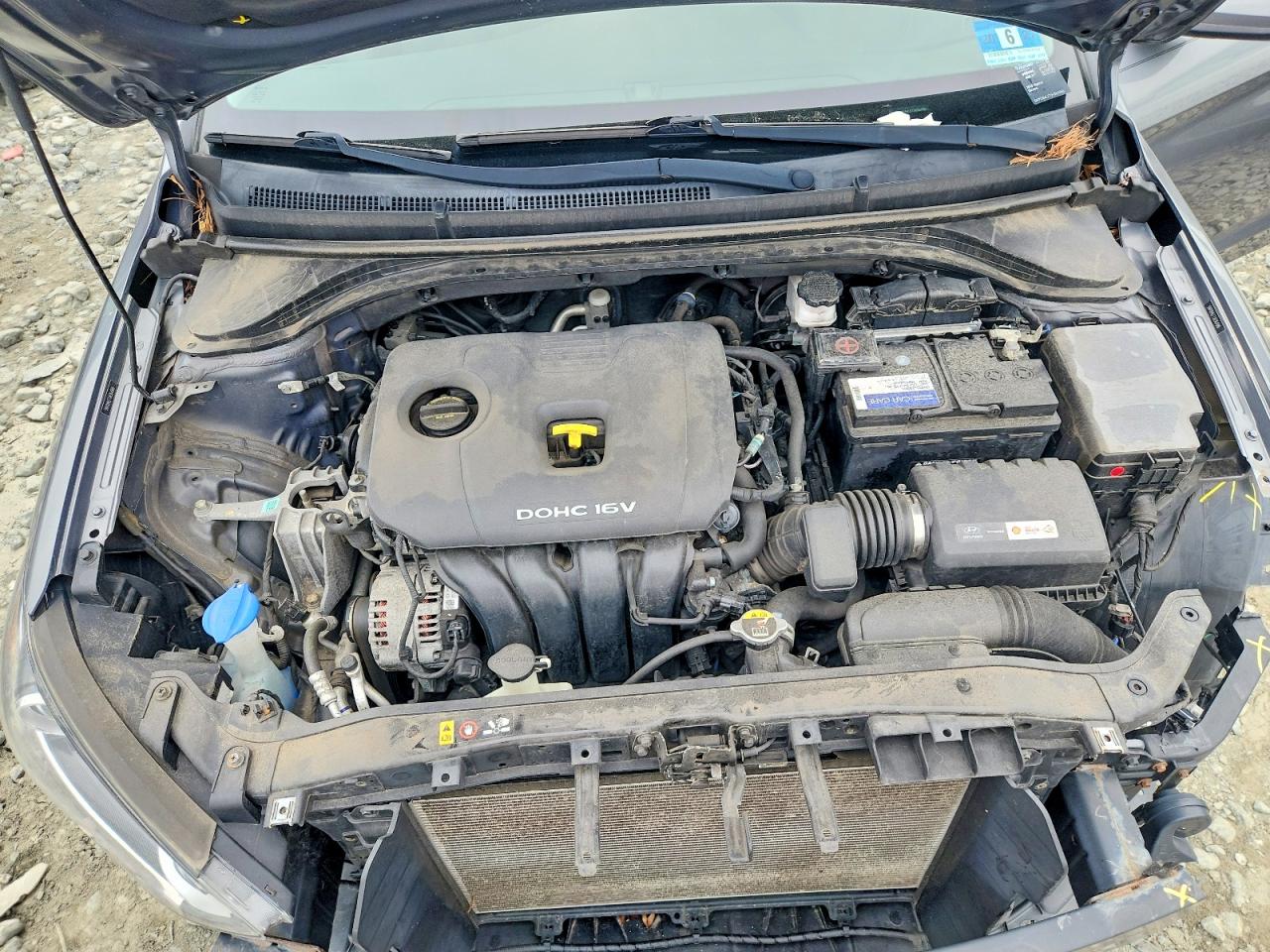 2018 Hyundai Elantra Sel Gray vin: 5NPD84LF7JH364986