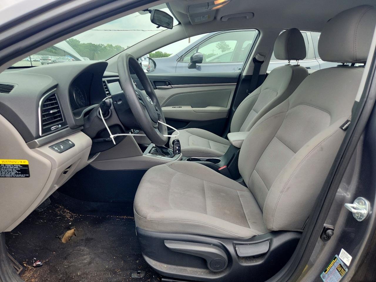 2018 Hyundai Elantra Sel Gray vin: 5NPD84LF7JH364986