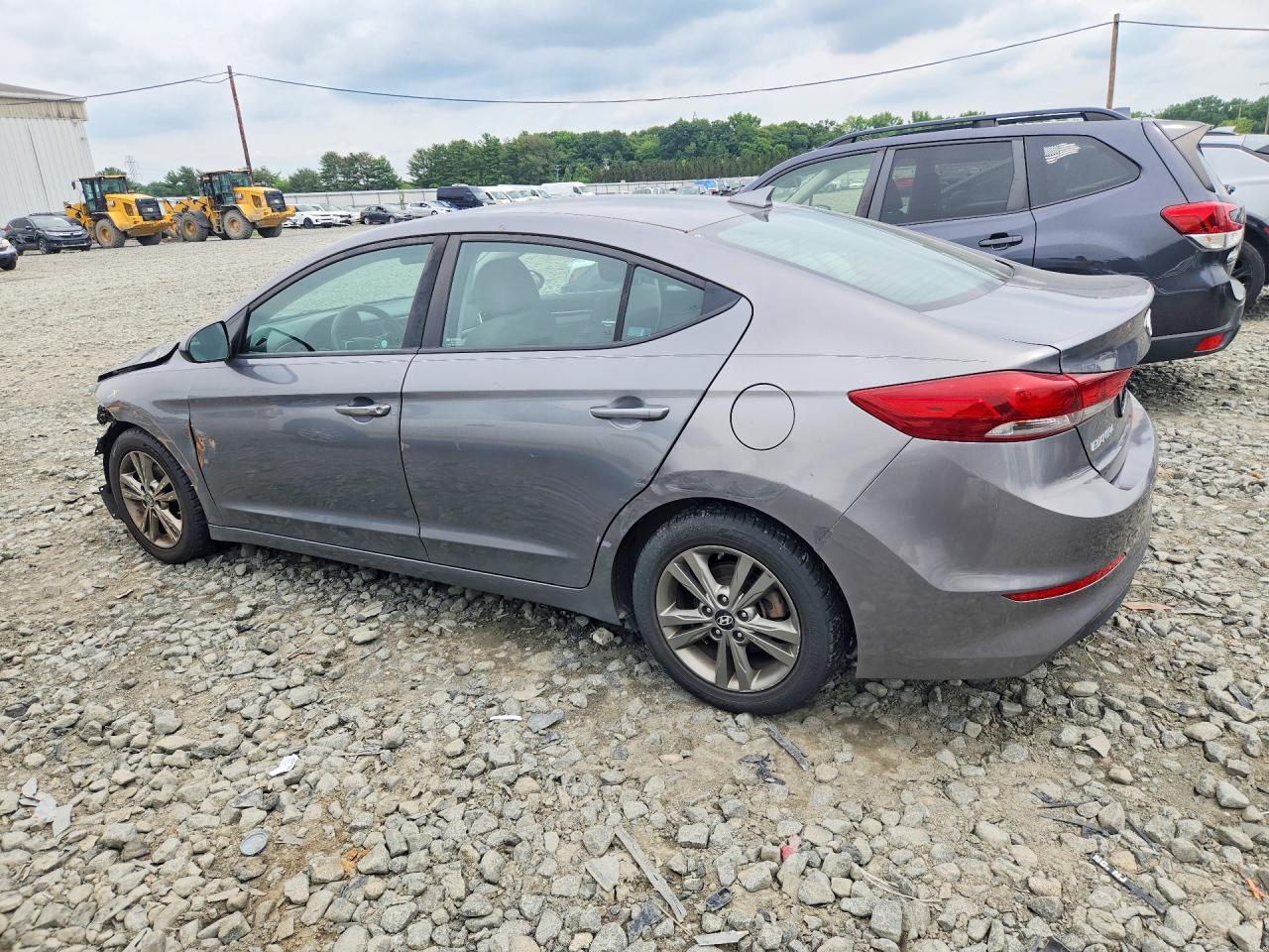 2018 Hyundai Elantra Sel Gray vin: 5NPD84LF7JH364986