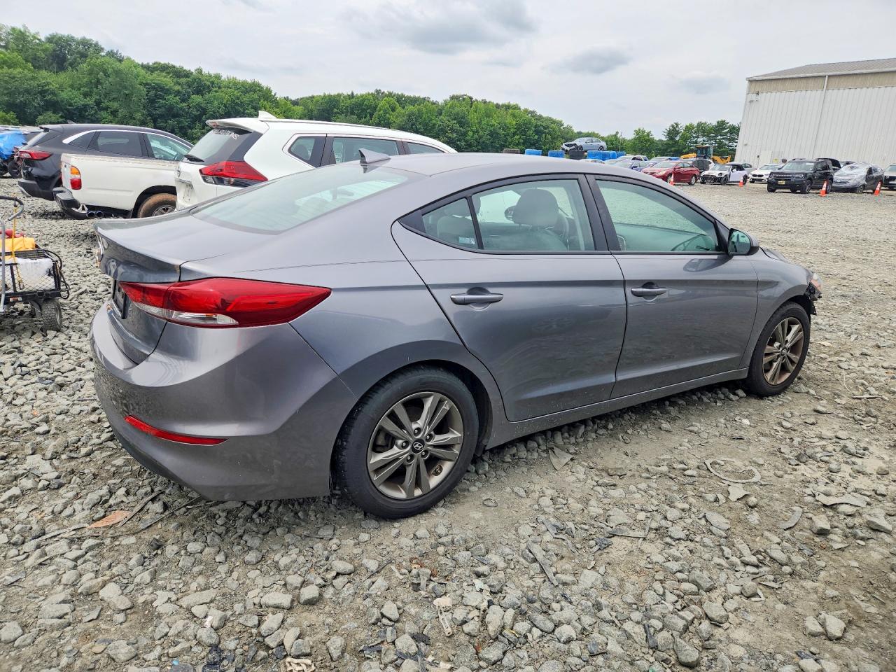 2018 Hyundai Elantra Sel Gray vin: 5NPD84LF7JH364986