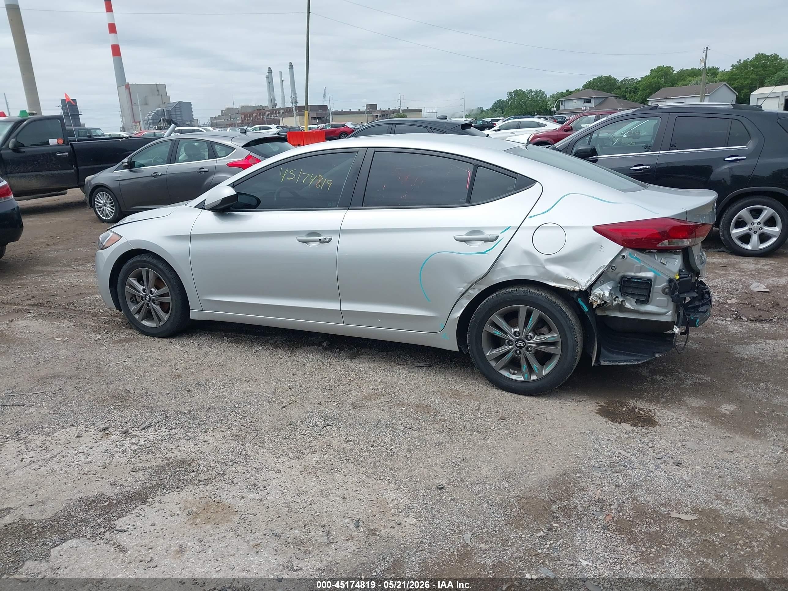 2018 Hyundai Elantra Value Edition Silver vin: 5NPD84LF7JH402362