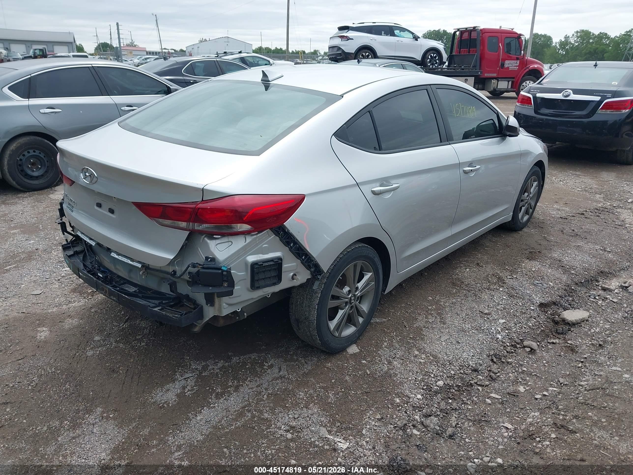 2018 Hyundai Elantra Value Edition Silver vin: 5NPD84LF7JH402362