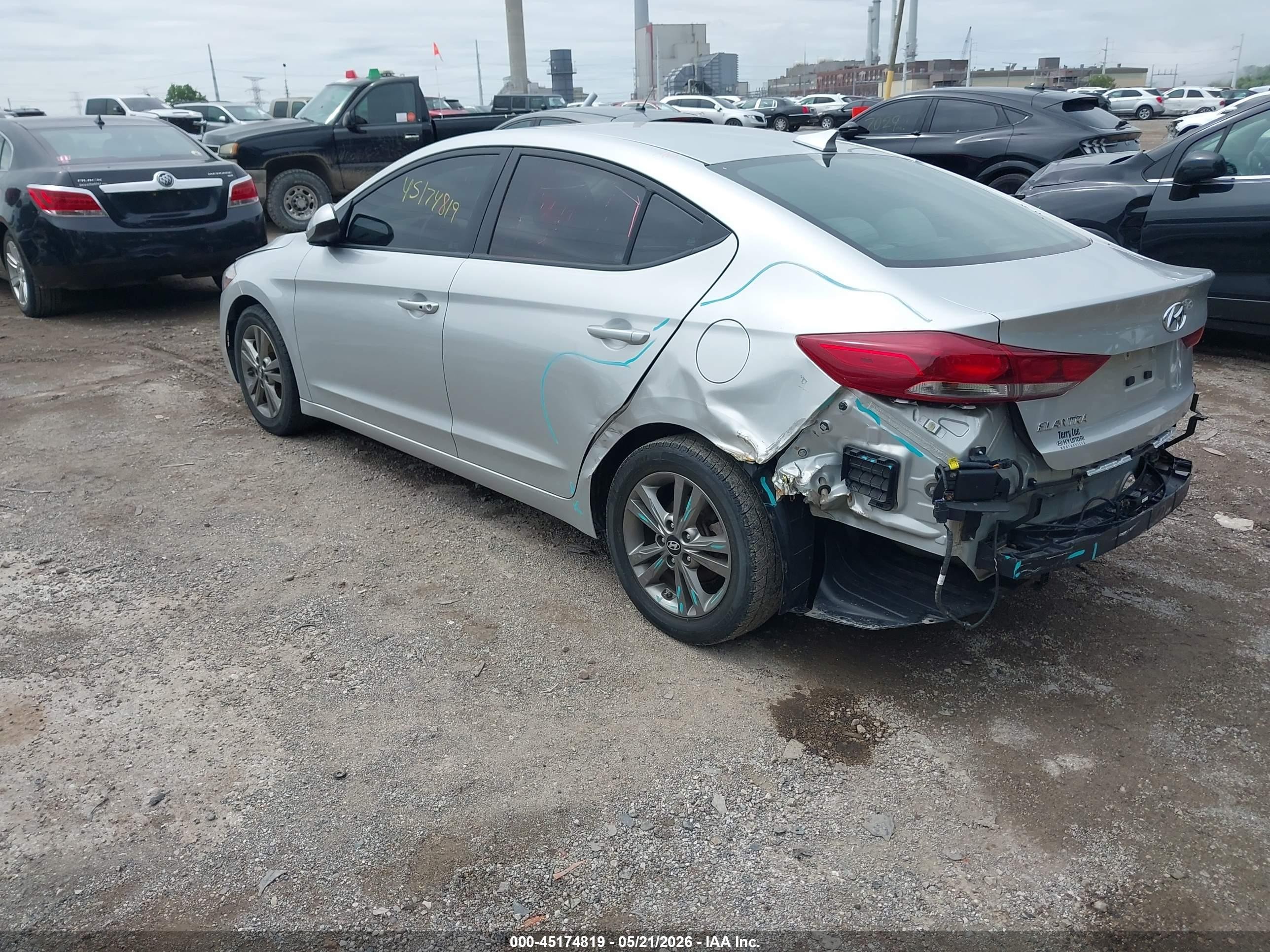 2018 Hyundai Elantra Value Edition Silver vin: 5NPD84LF7JH402362