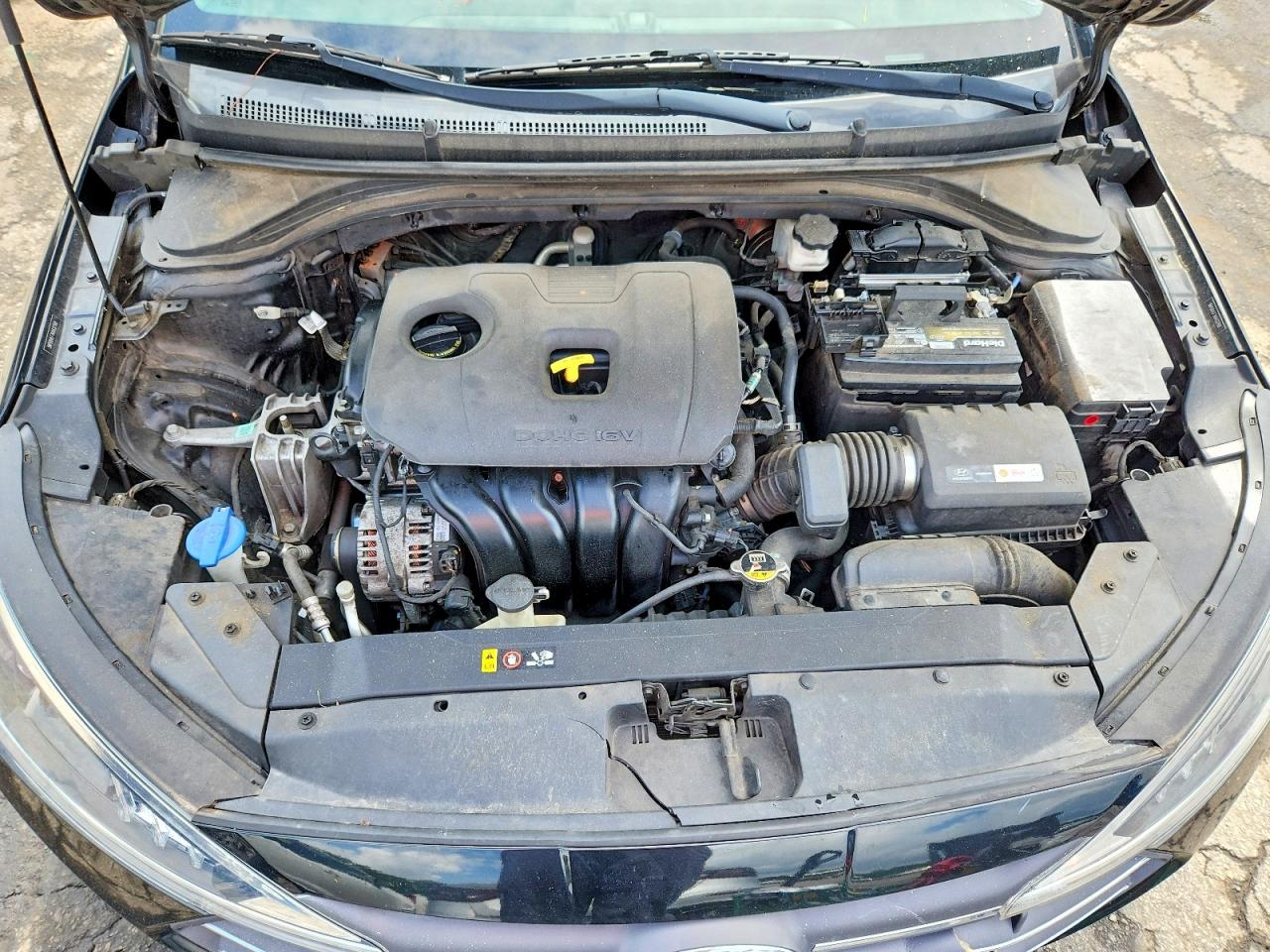 2019 Hyundai Elantra Sel Черный vin: 5NPD84LF7KH432768
