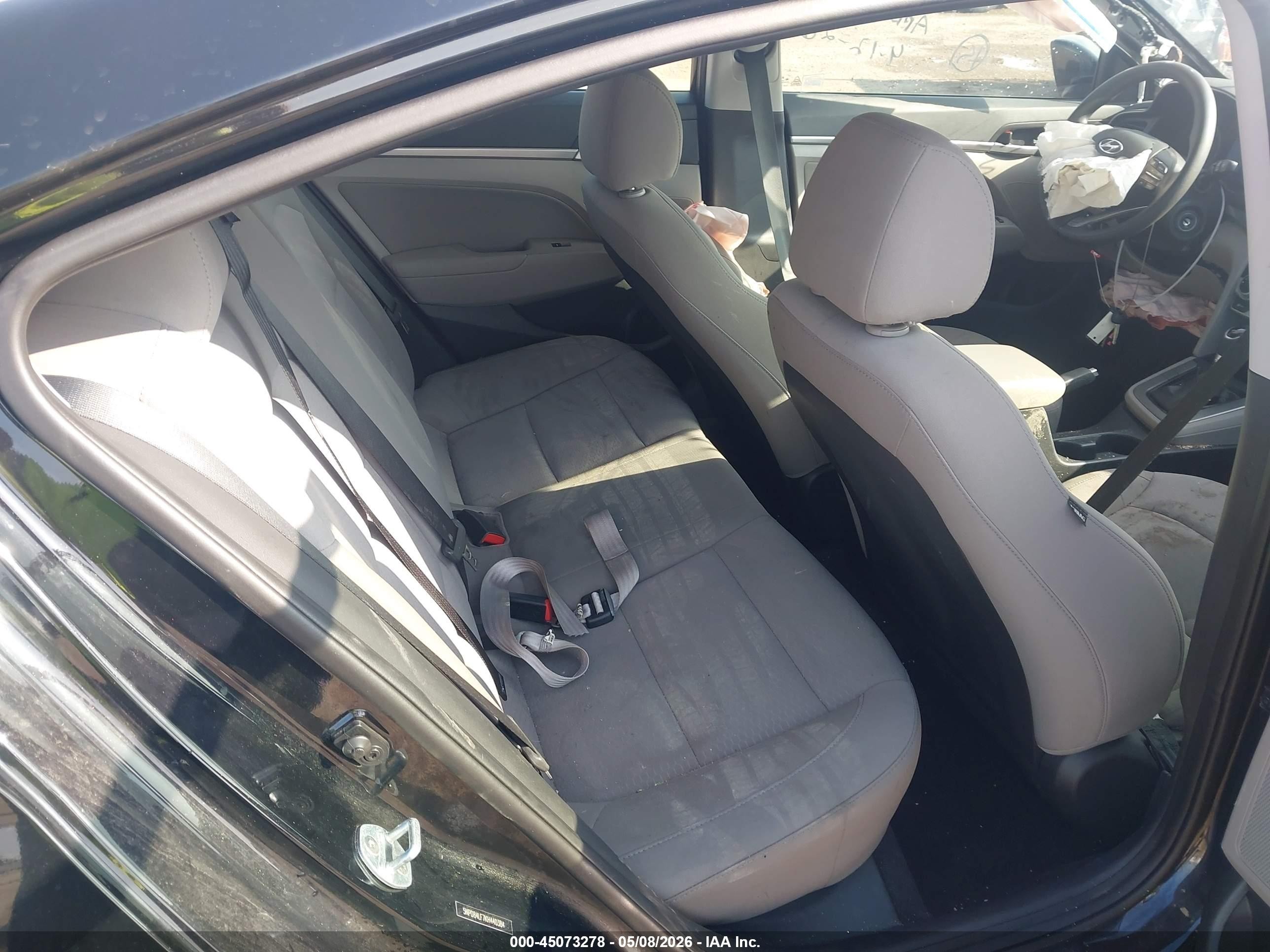 2019 Hyundai Elantra Sel Black vin: 5NPD84LF7KH440384