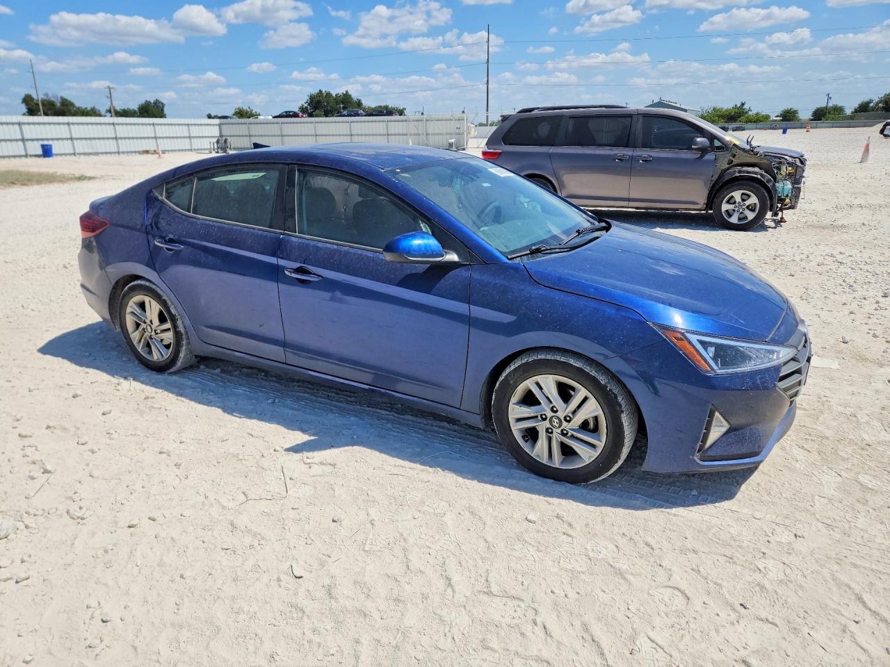 2019 Hyundai Elantra Value Edition Blue vin: 5NPD84LF7KH453264