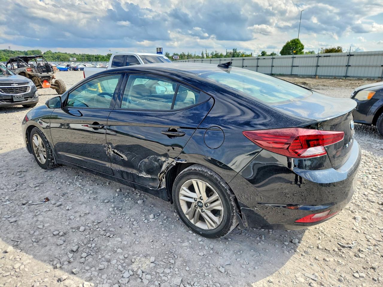 2020 Hyundai Elantra Sel Black vin: 5NPD84LF7LH519152