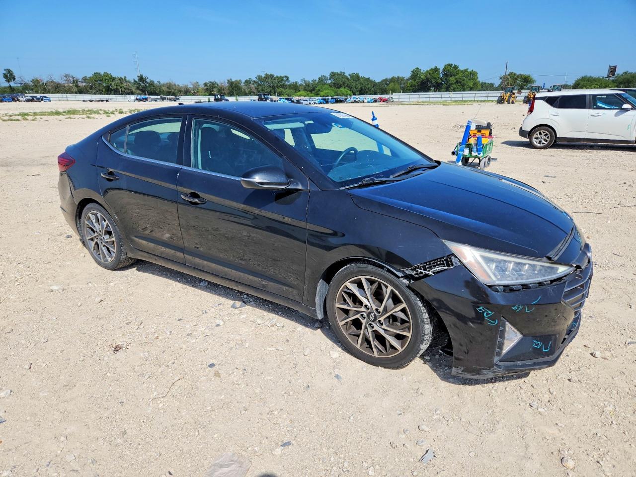 2020 Hyundai Elantra Limited Black vin: 5NPD84LF7LH575155